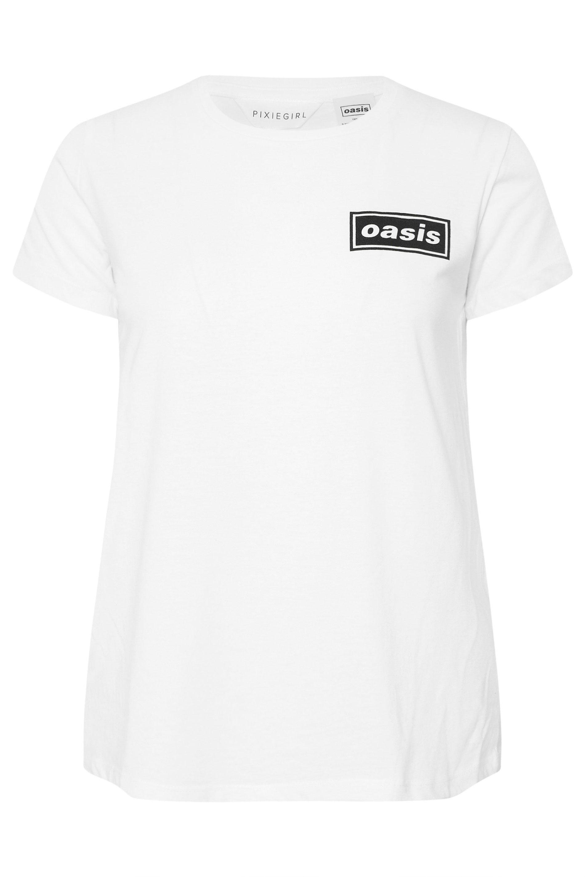 PixieGirl Petite Women's White 'Oasis' Graphic T-Shirt | PixieGirl 7