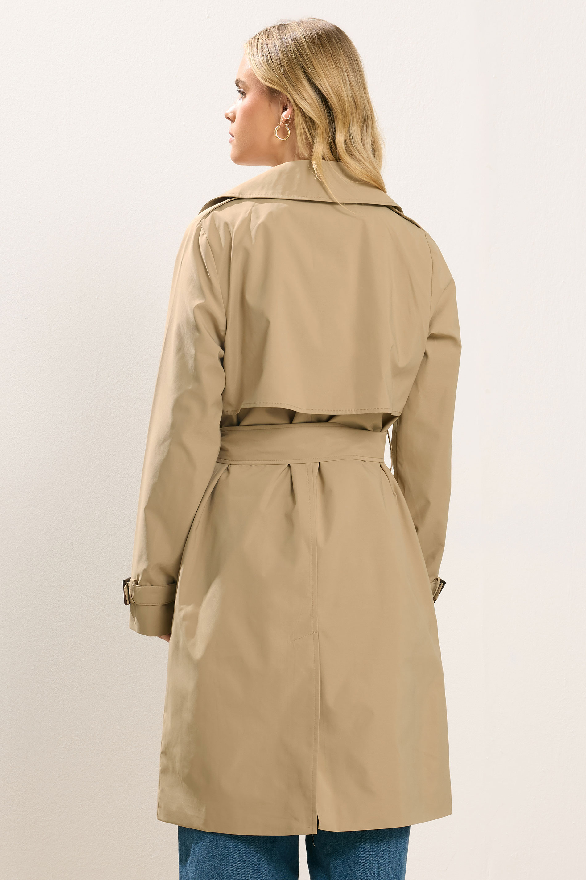 PixieGirl Petite Women's Natural Brown Trench Coat | PixieGirl 3