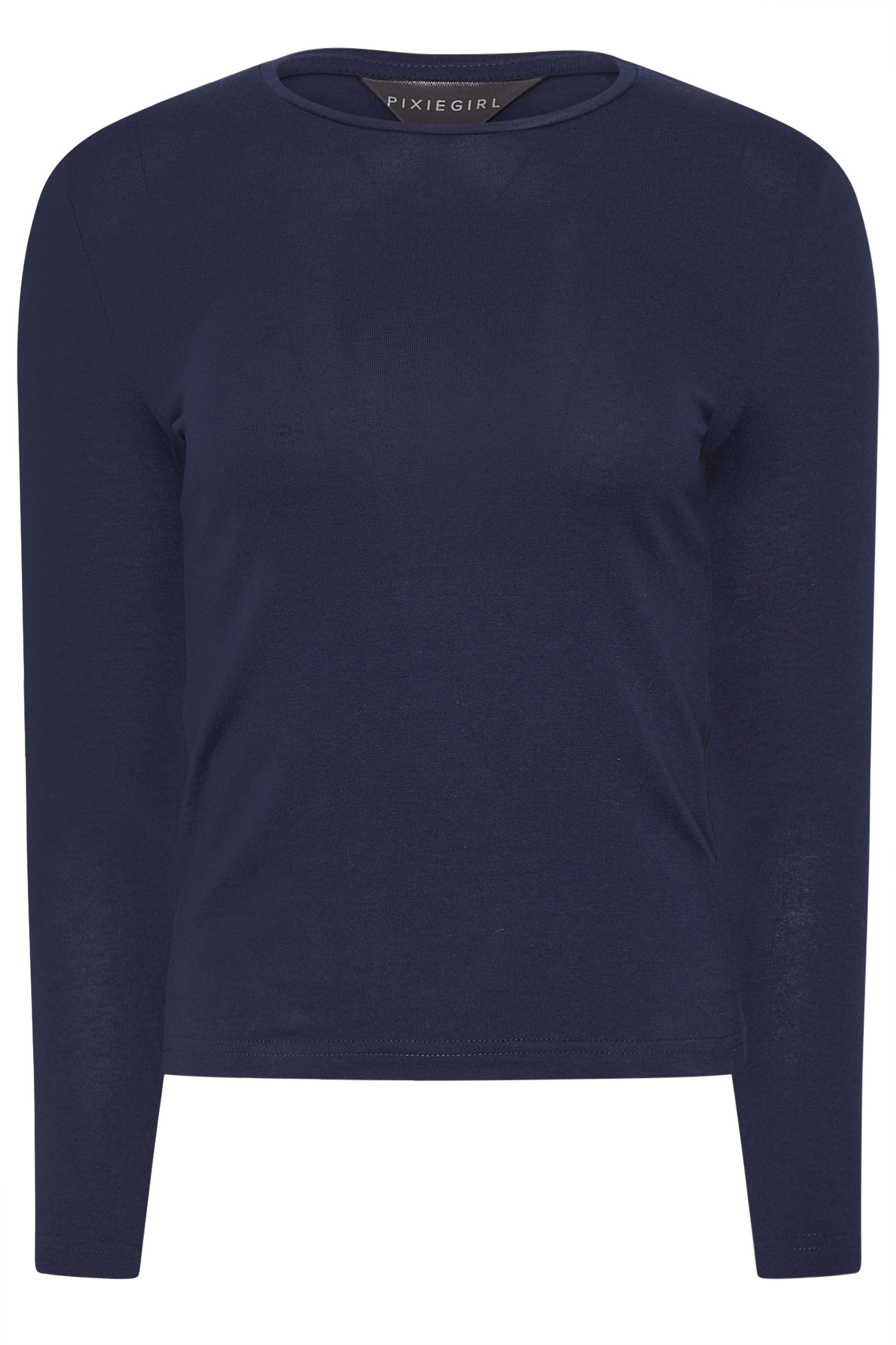 PixieGirl Petite Womens 2 PACK Chocolate Brown & Navy Blue Cotton T-Shirts | PixieGirl 8