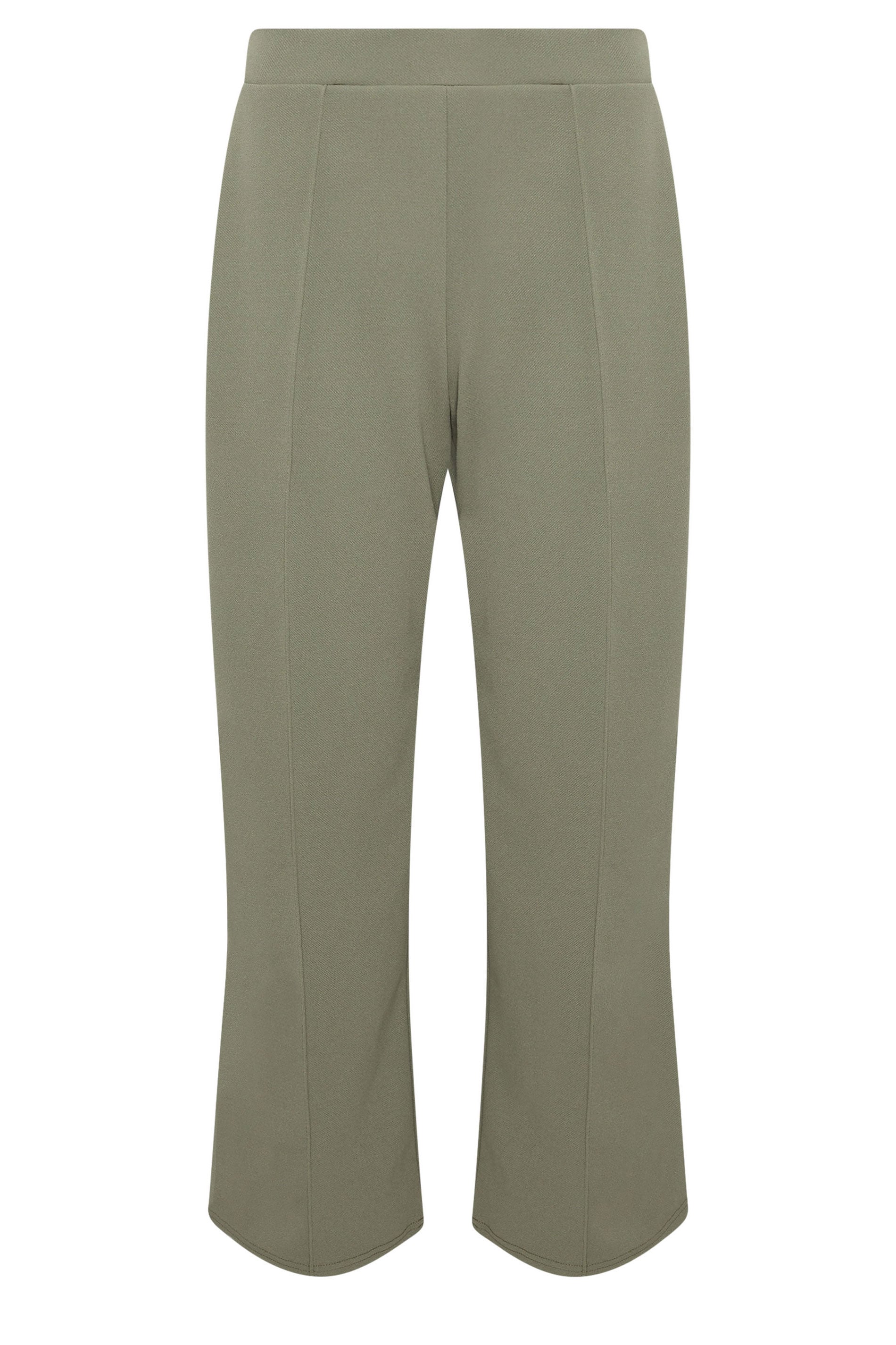 M&Co Petite Khaki Green Pintuck Trousers | M&Co 6