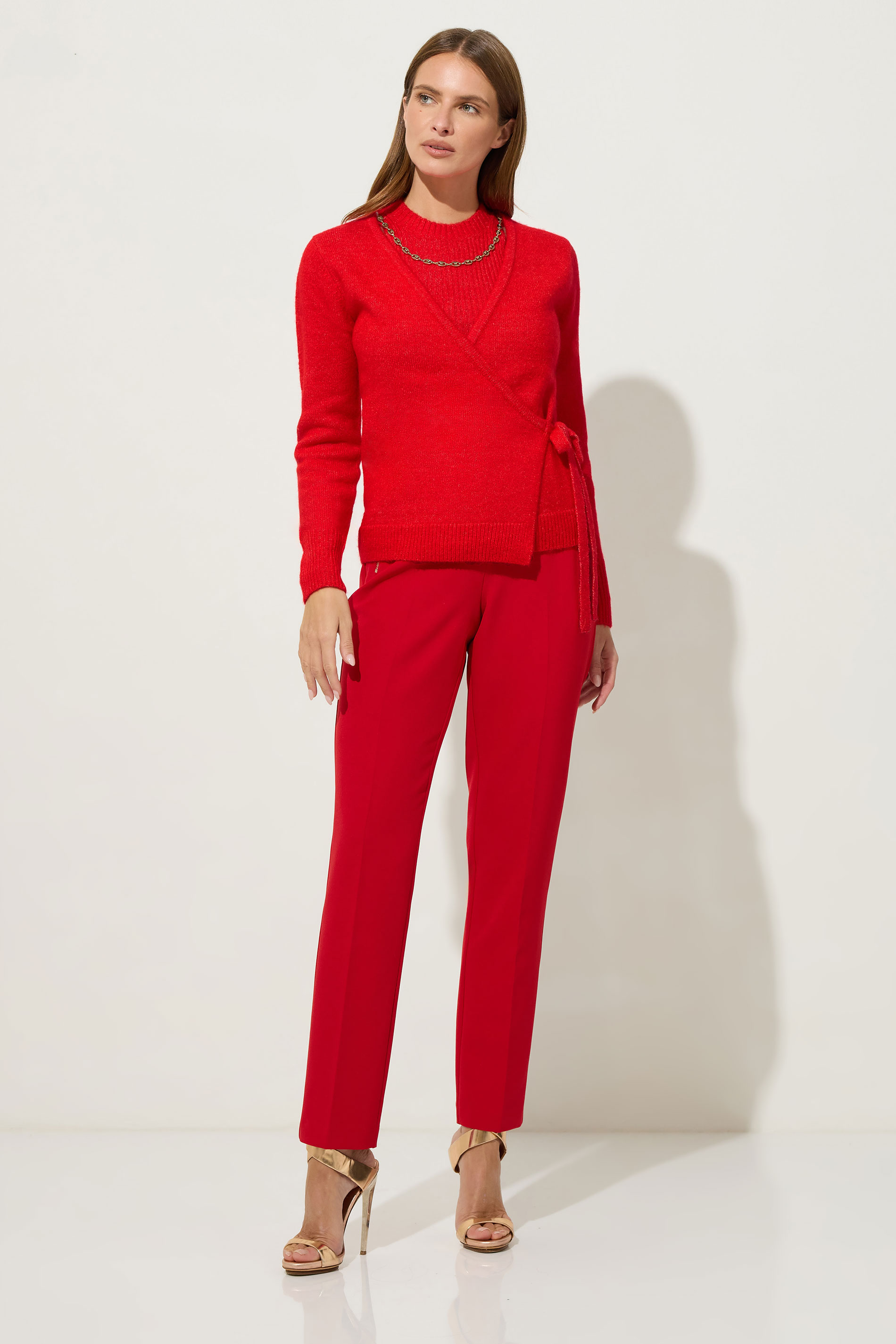 STAR Red 2 In 1 Chain Knitted Cardigan | StarByJM 6