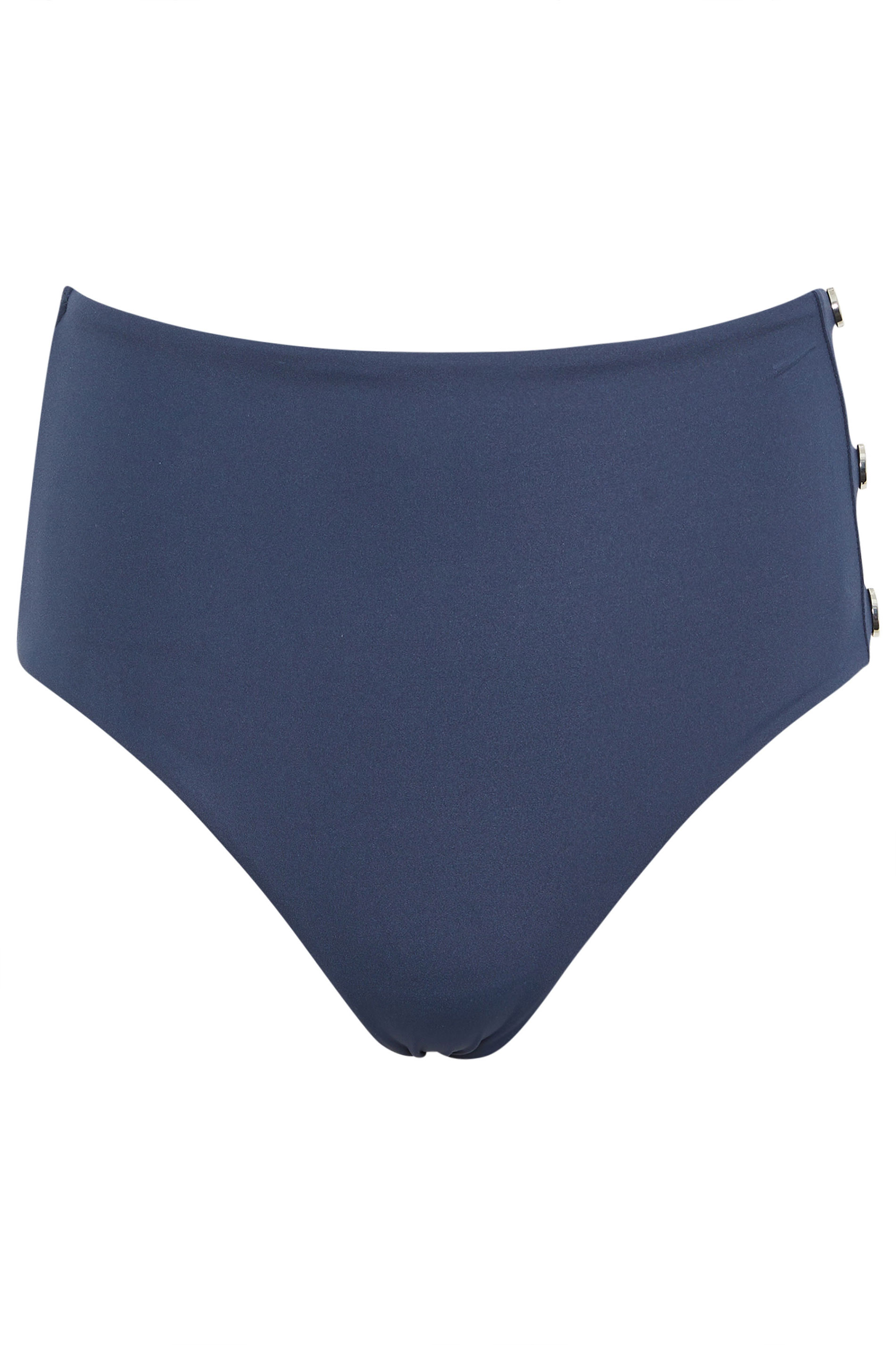 STAR Navy Blue Popper Detail Bikini Bottoms | StarByJM 4