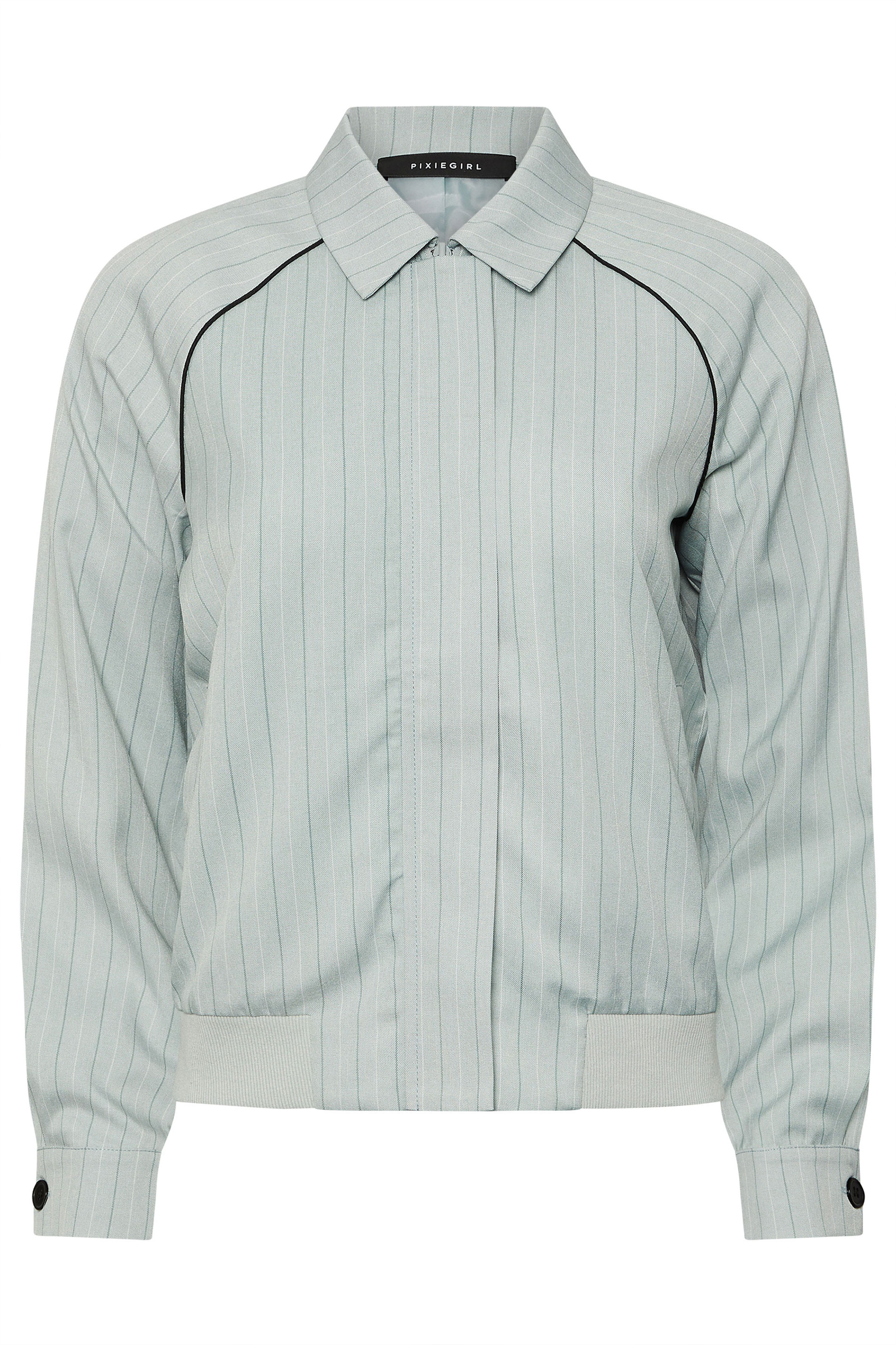 PixieGirl Petite Women's Blue Stripe Tailored Jacket | PixieGirl  5