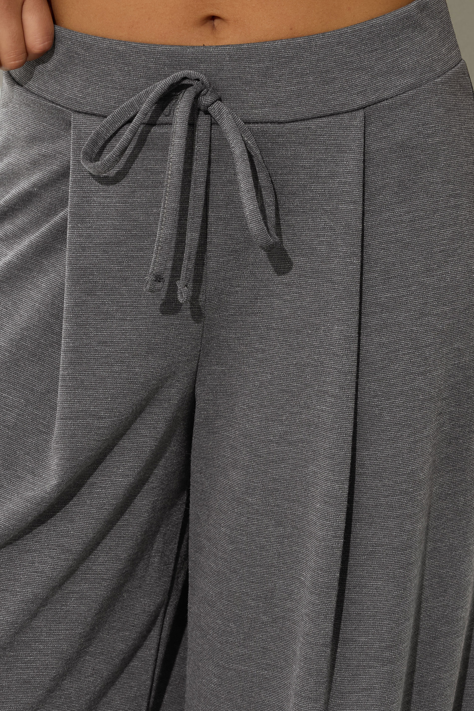 PixieGirl Petite Women's Dark Grey Ponte Palazzo Trousers | PixieGirl 4