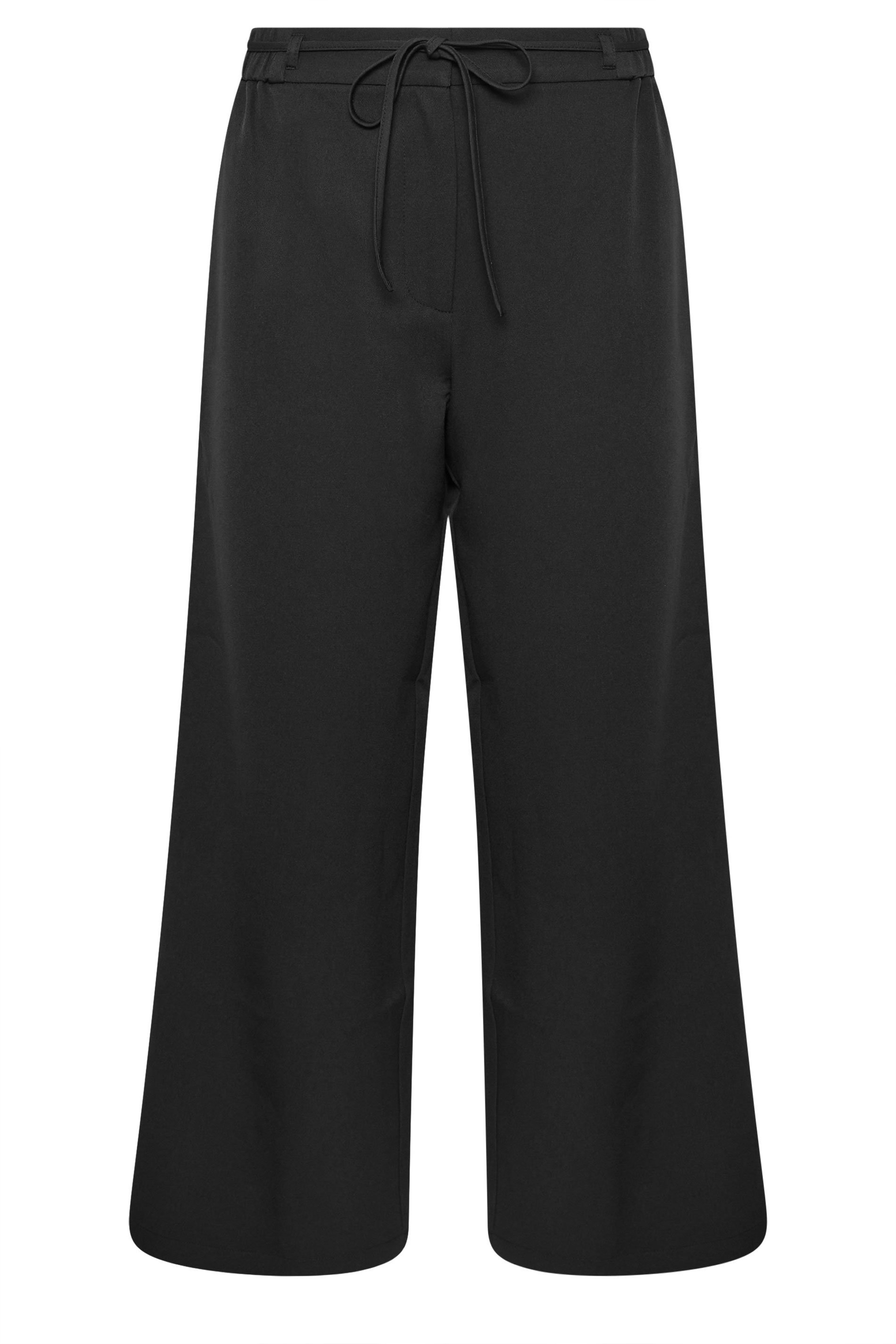 PixieGirl Petite Women's Black Tie Pinktuck Trousers | PixieGirl 5