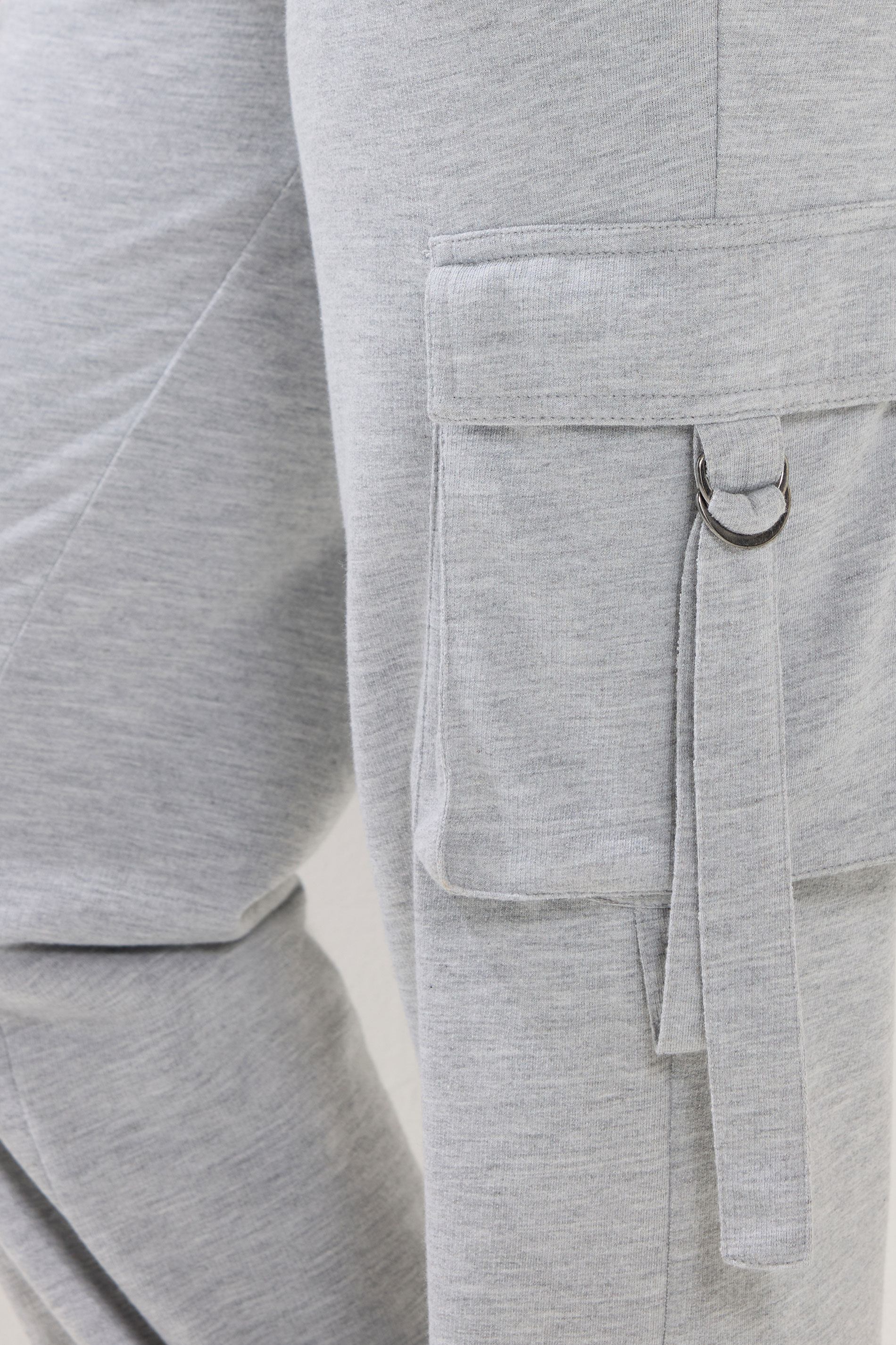 PixieGirl Petite Women's Grey Marl Cargo Joggers | PixieGirl 4