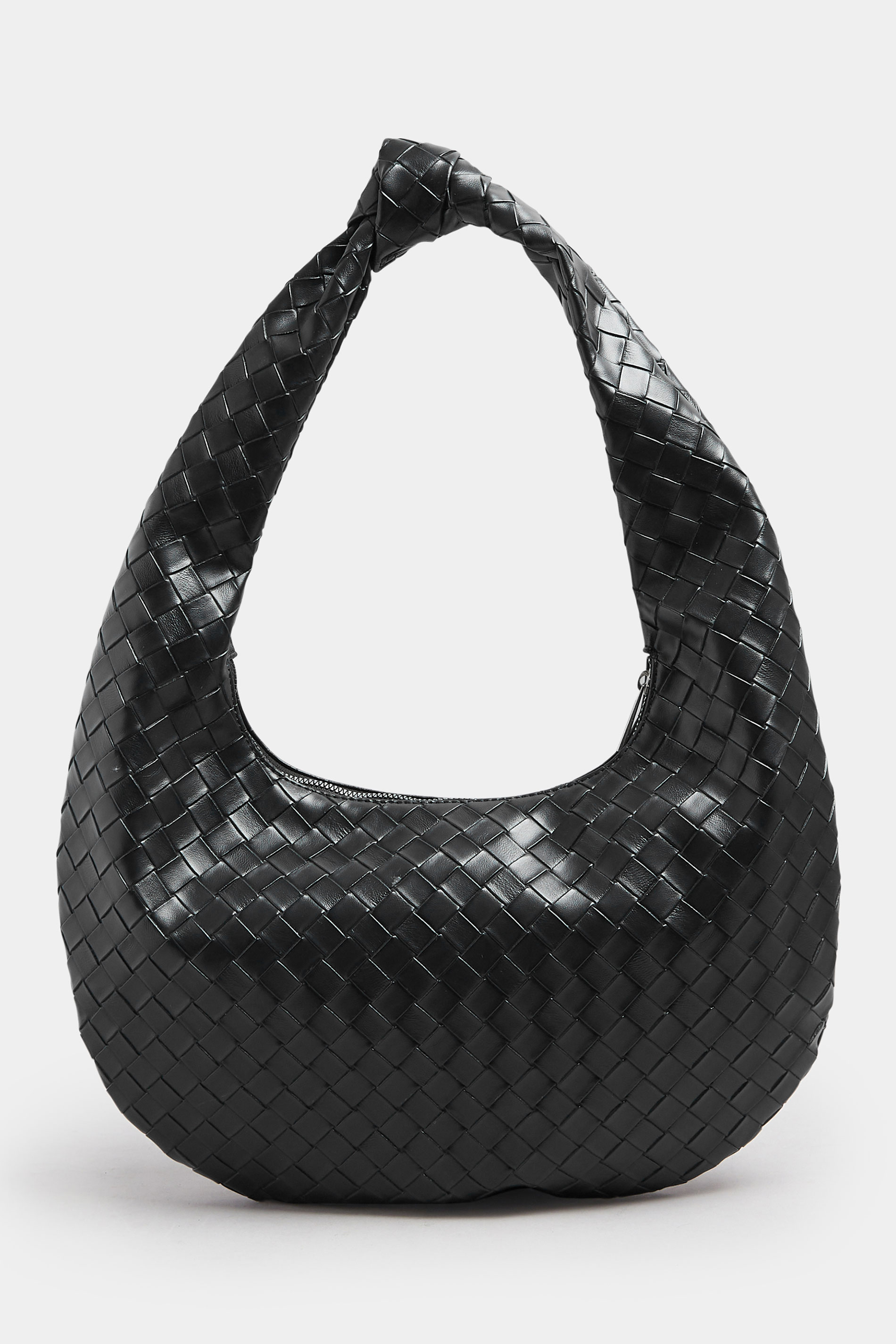 Black Knot Detail Woven Shoulder Bag | Yours Clothing 3