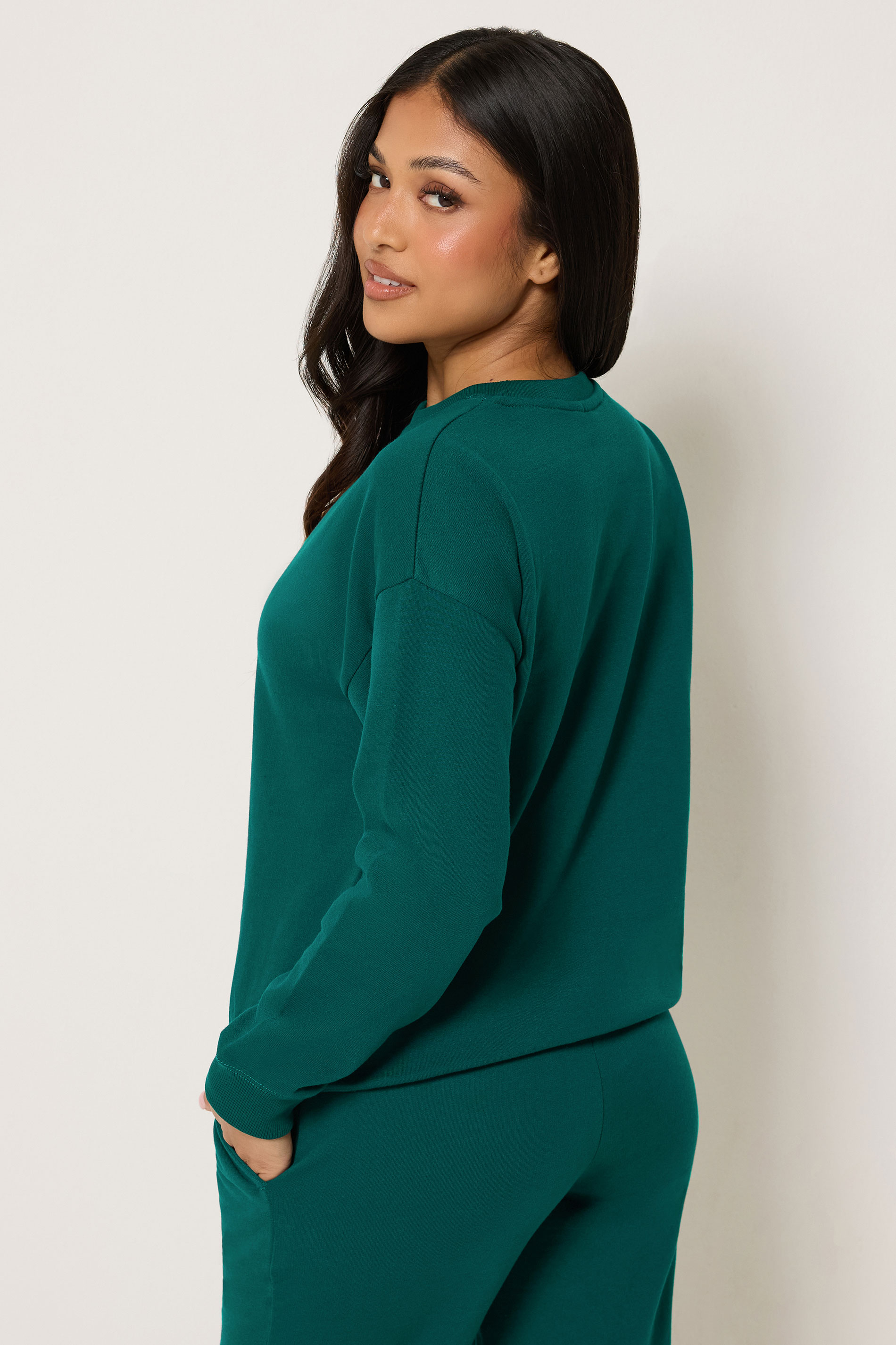 PixieGirl Petite Women's Forest Green Sweatshirt | PixieGirl  2