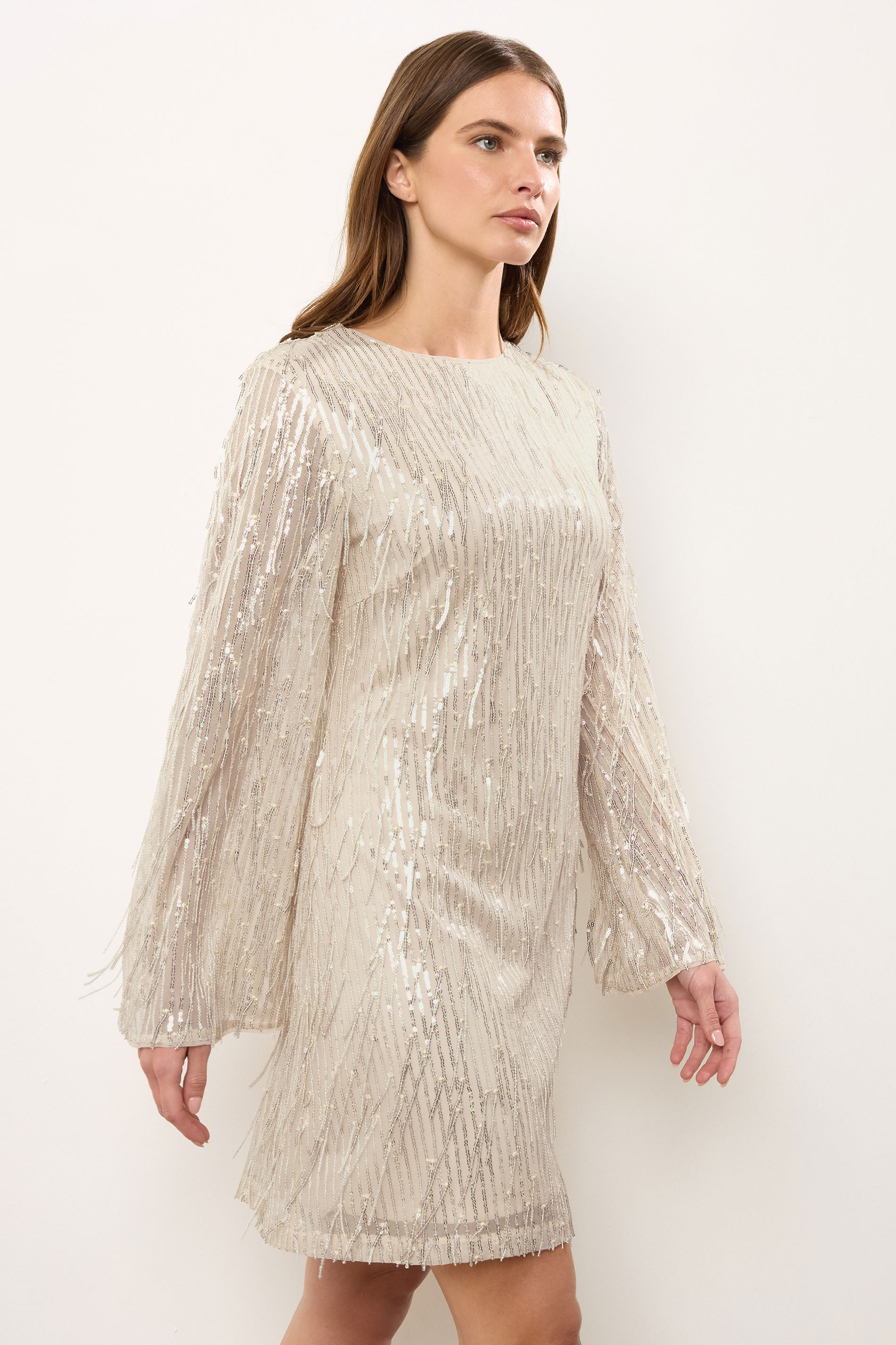 STAR Light Pink Sequin Tassel Dress | StarByJM 3