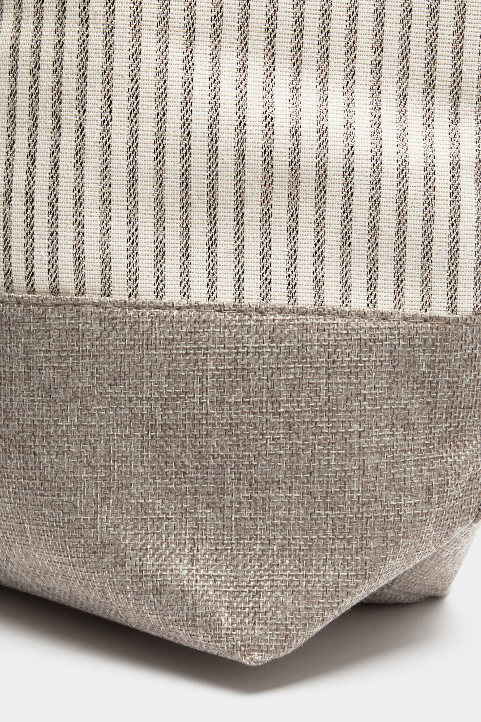 Brown Striped Rope Tote Bag | Yours Clothing 8