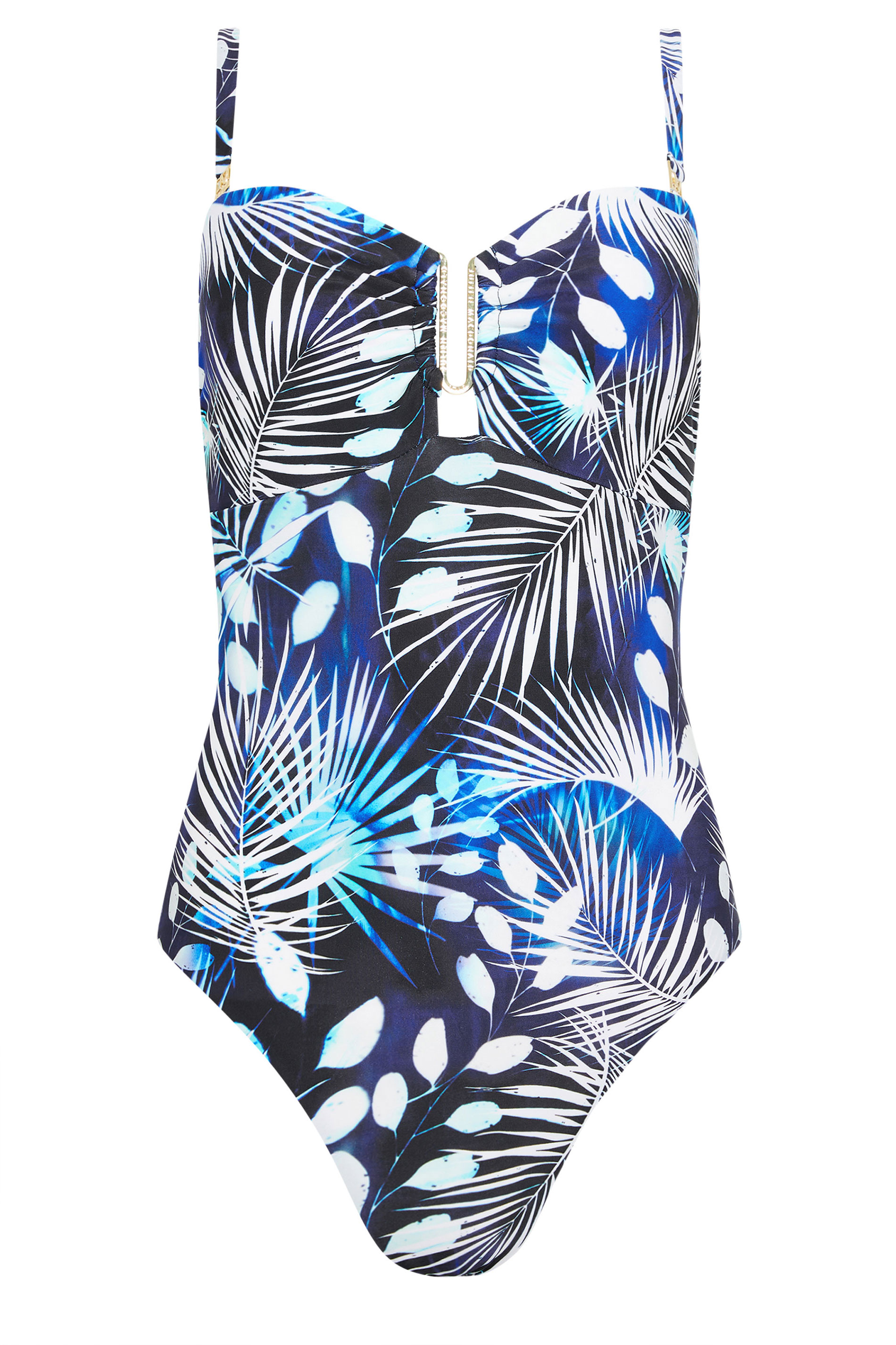 STAR Blue Tropical Palm Tummy Control Swimsuit | StarByJM 7