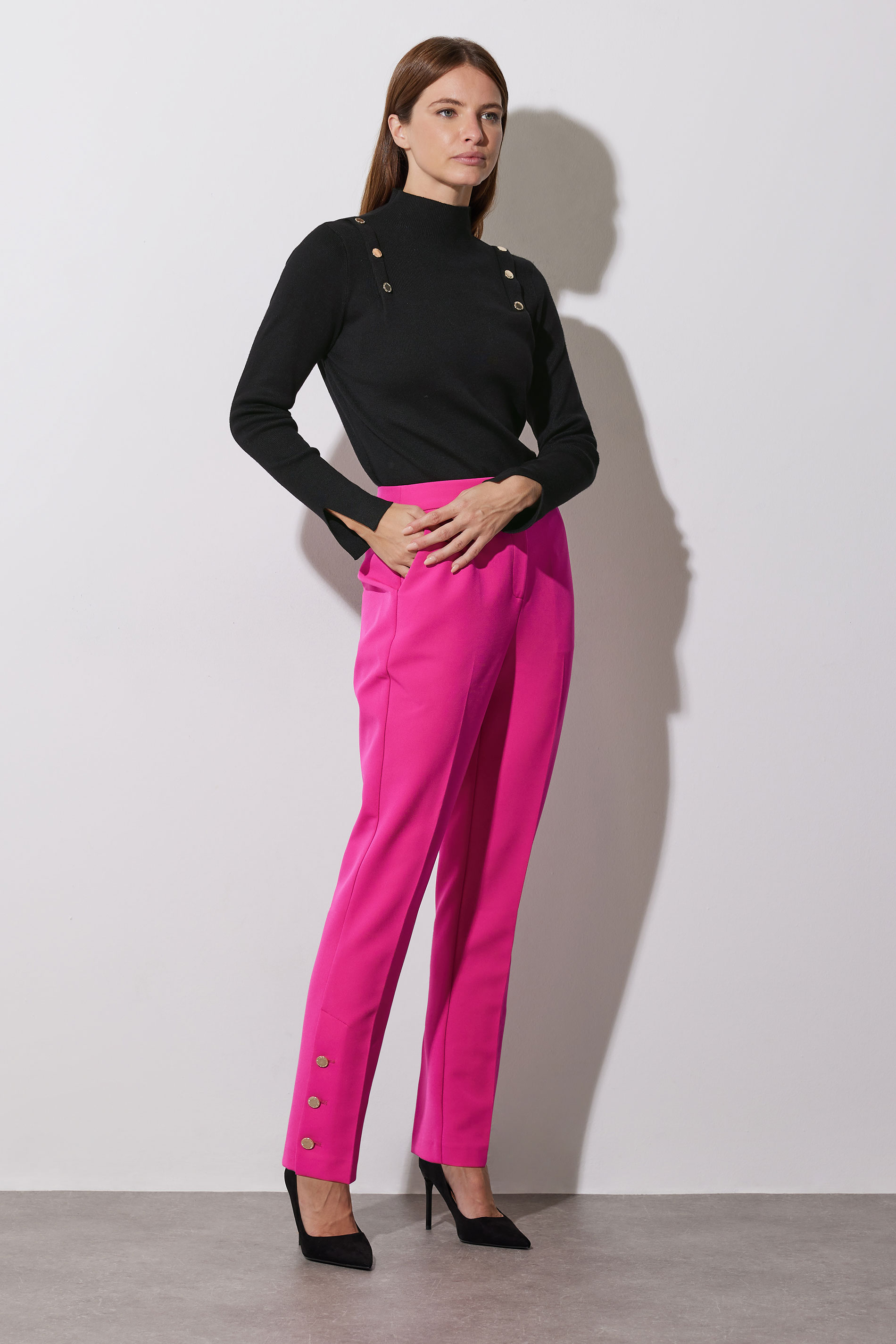 STAR Black Button Detail Knitted Jumper | StarByJM 2