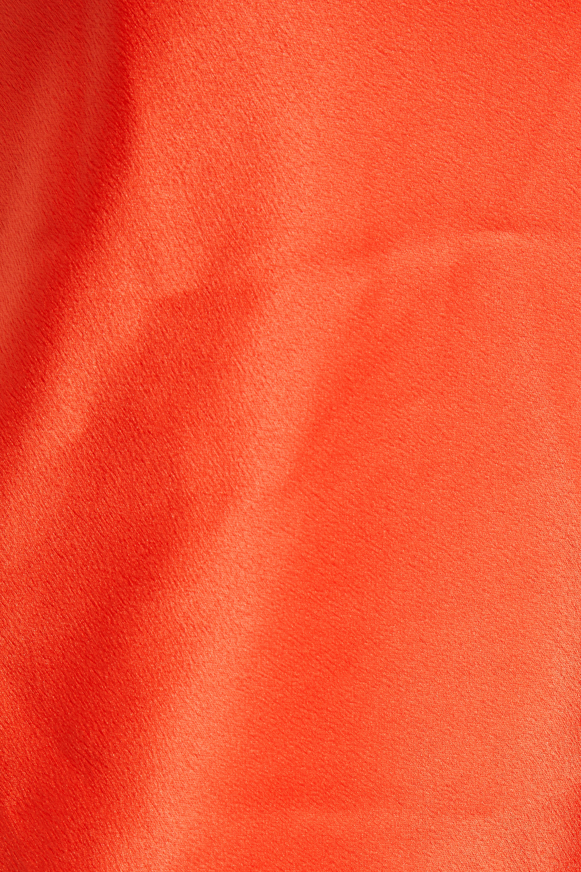 Petite Orange Satin Cowl Neck Cami Top | PixieGirl  5