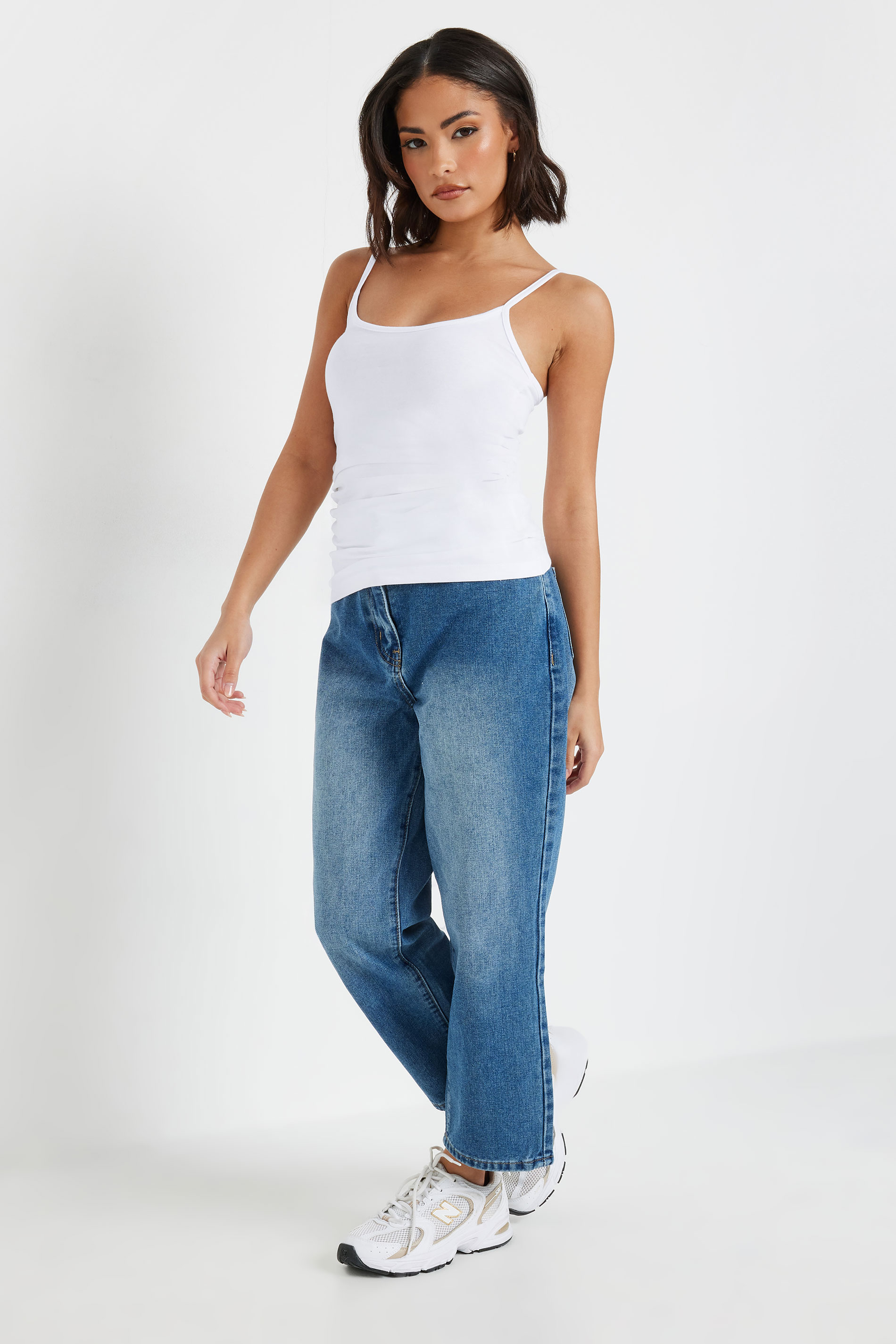 3 PACK Petite Black & White Cami Vest Tops | PixieGirl 5