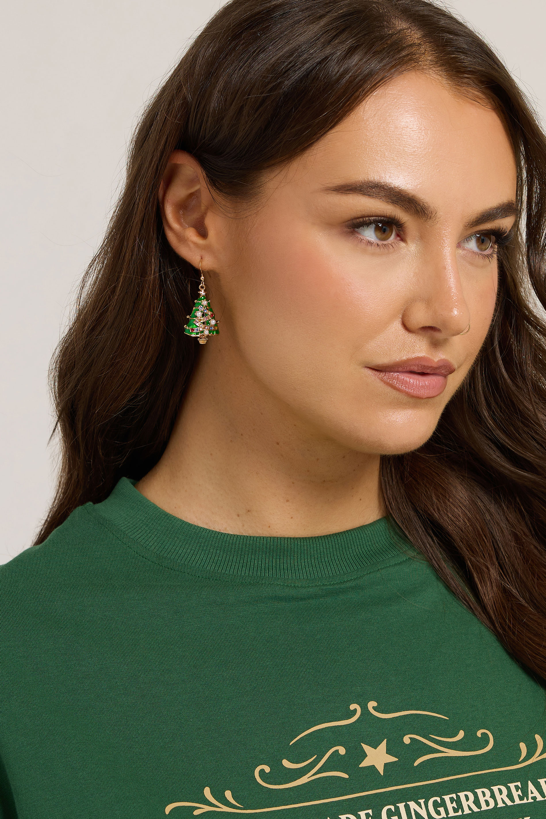 3 PACK Gold Tone Novelty Christmas Earrings | Yours Clothing 2