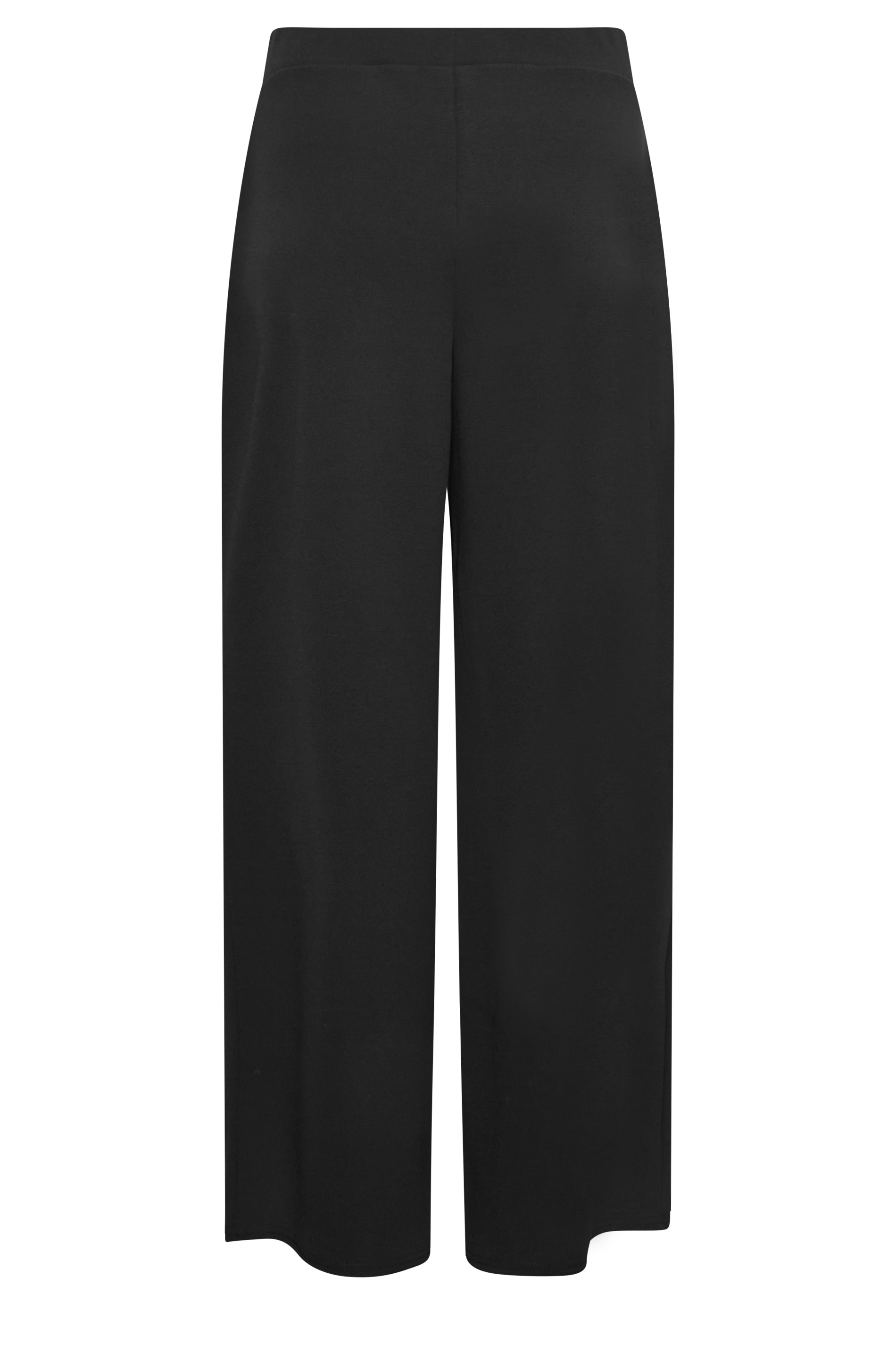 M&Co Black Stretch Scuba Wide Leg Trousers | M&Co 7