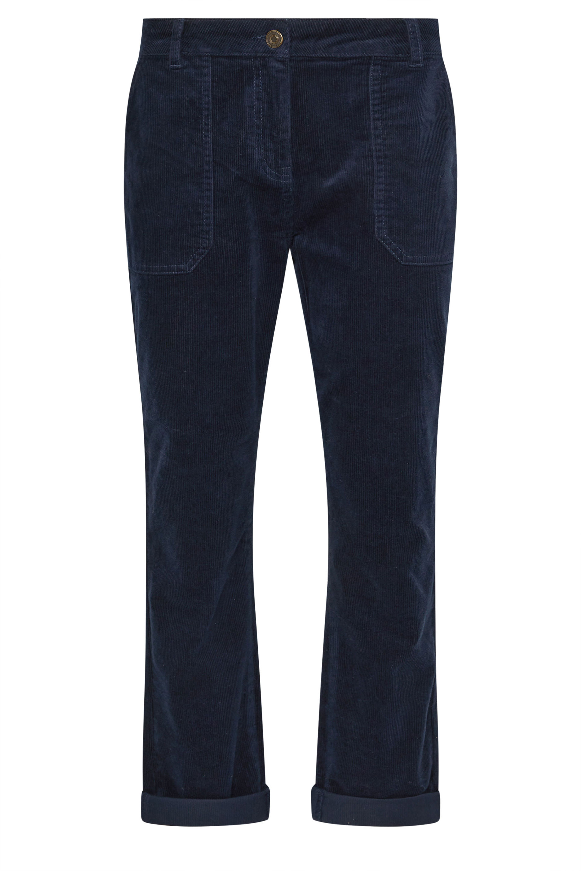 M&Co Navy Blue Cord Carpenter Trousers | M&Co 5