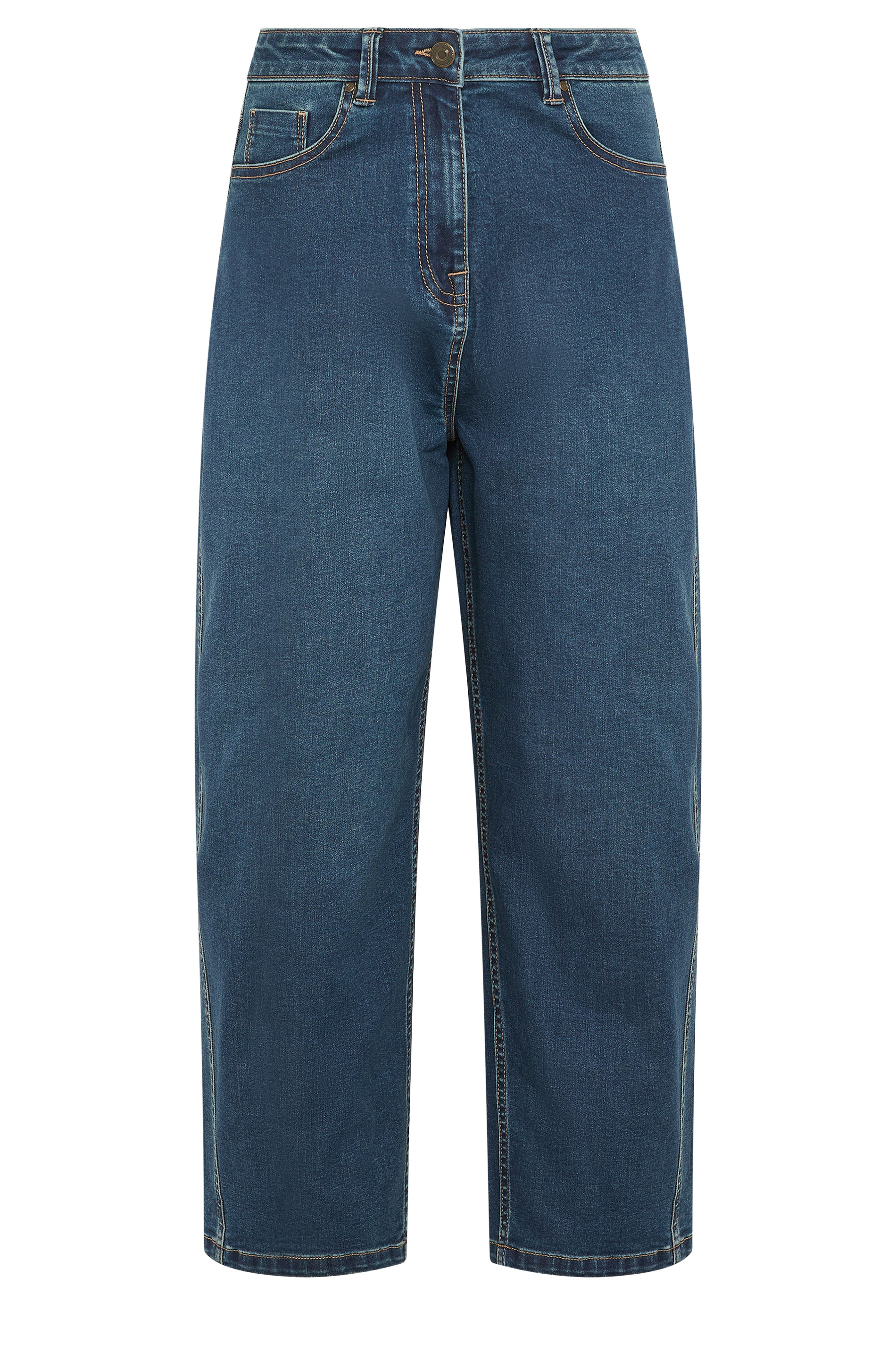 M&Co Indigo Barrel Leg Jeans | M&Co 5
