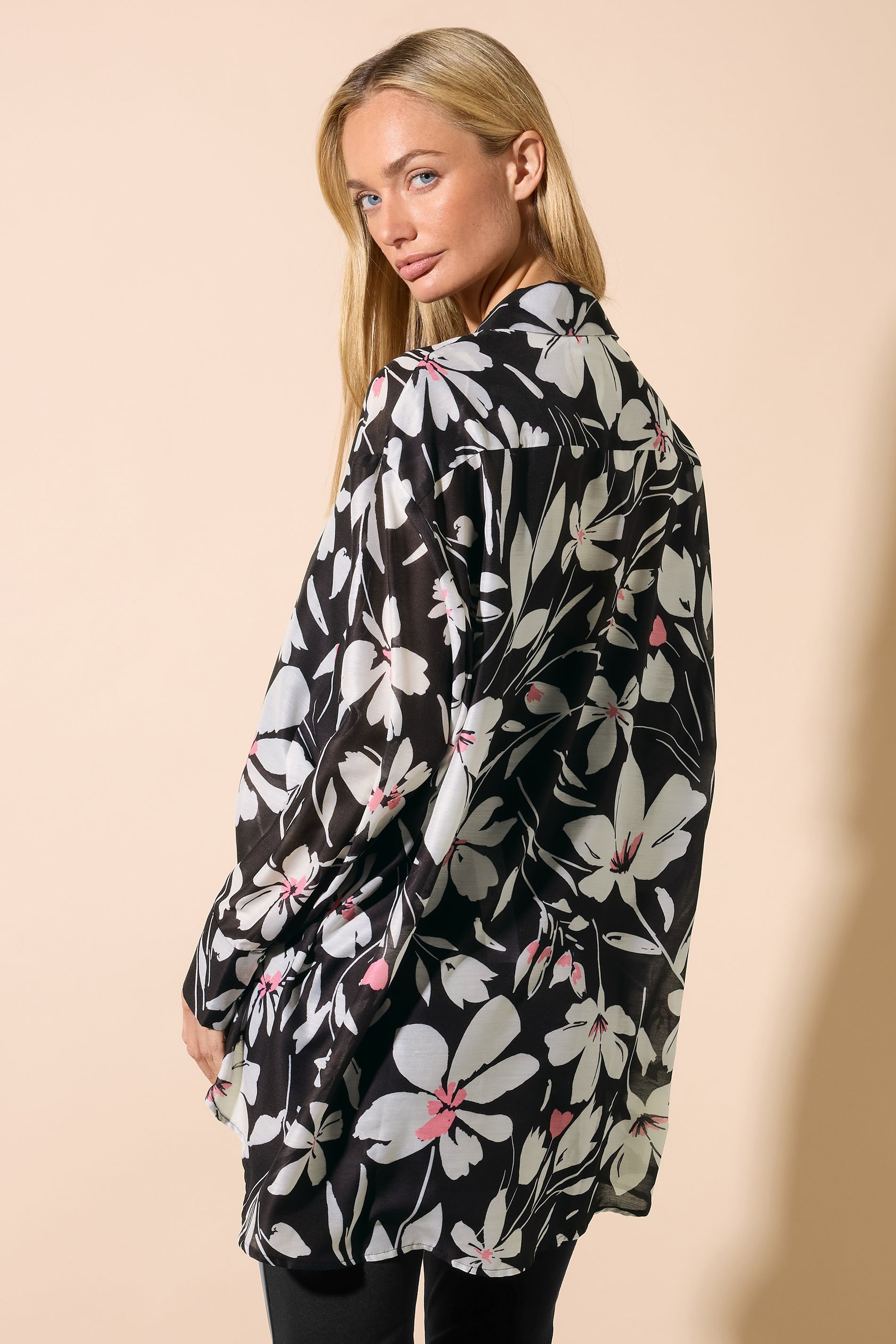 STAR Black Floral Longline Shirt | StarbyJM 6