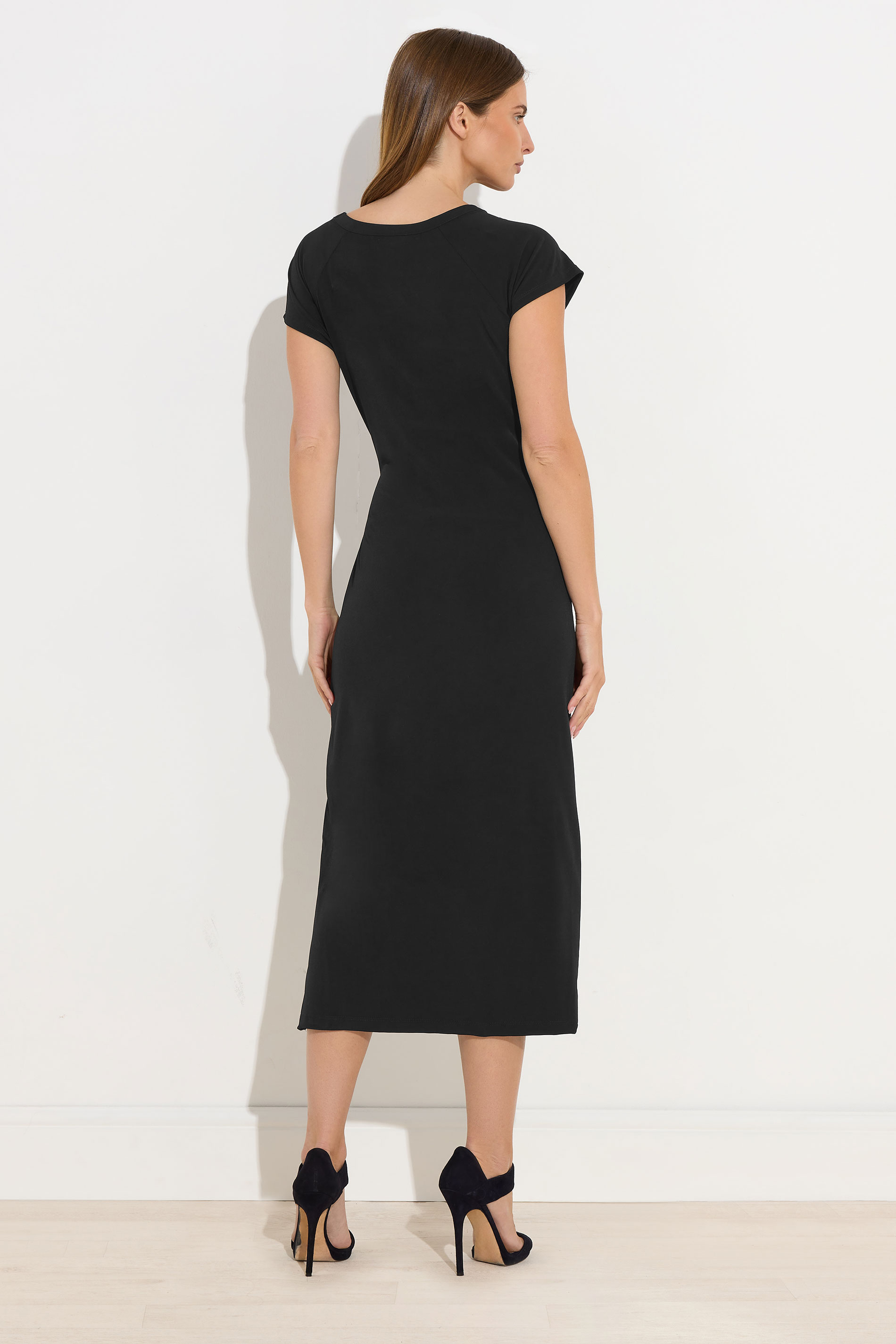 STAR Black Popper Detail Midi Dress | StarByJM 3