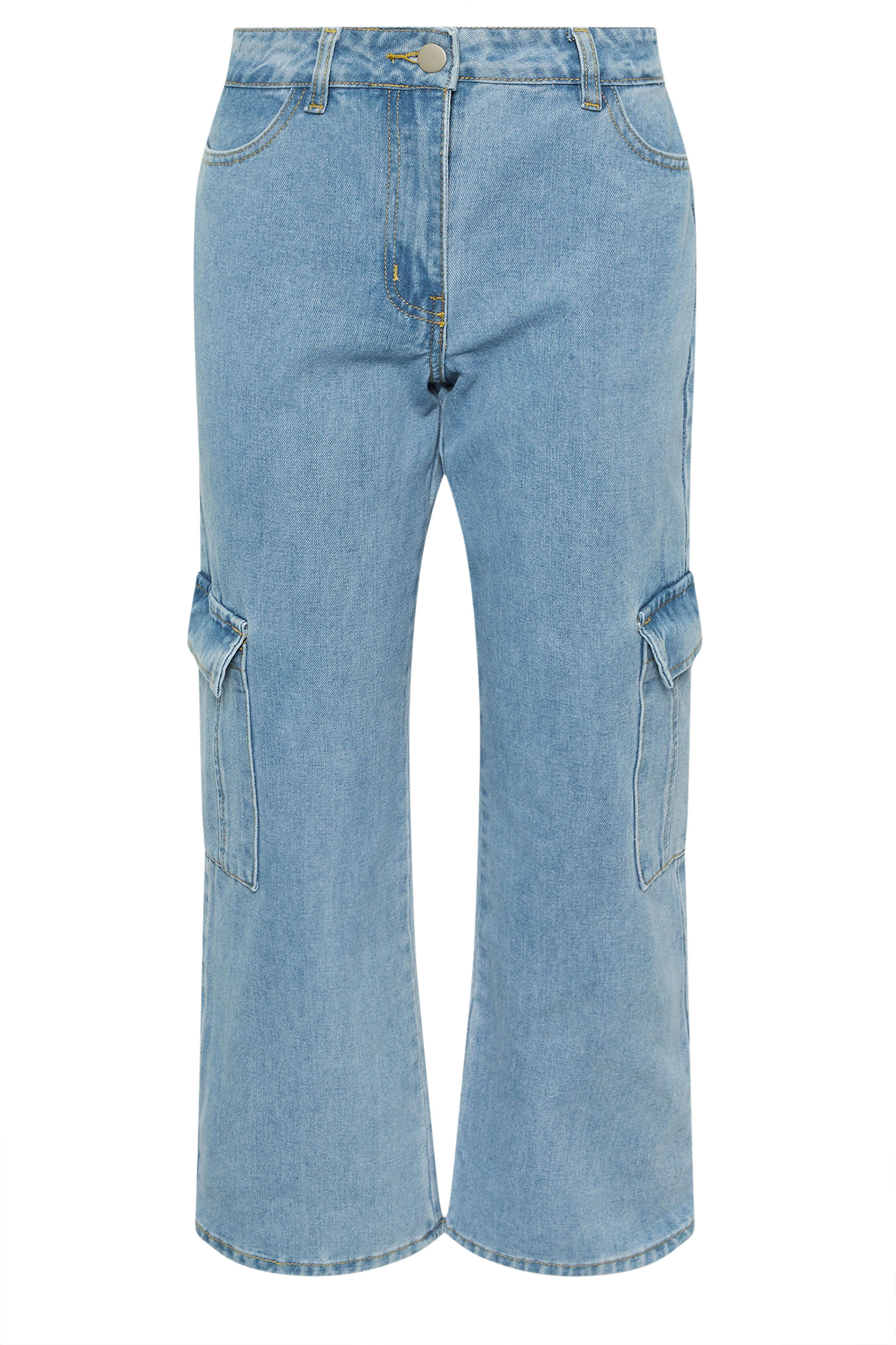 PixieGirl Petite Women's Light Blue Denim Utility Pocket Jeans | PixieGirl 7