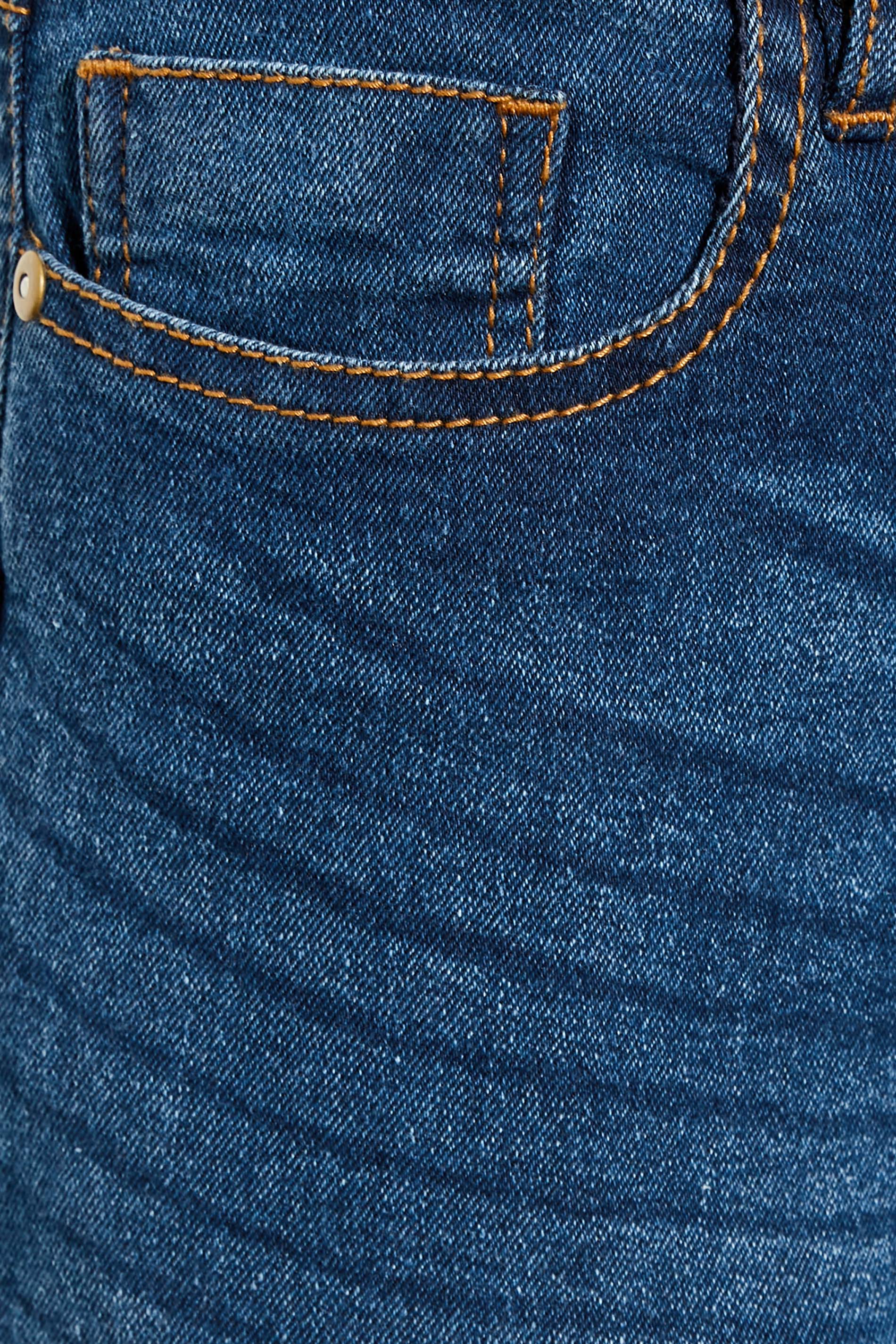 Petite Mid Blue ISLA Bootcut Jeans | PixieGirl 3