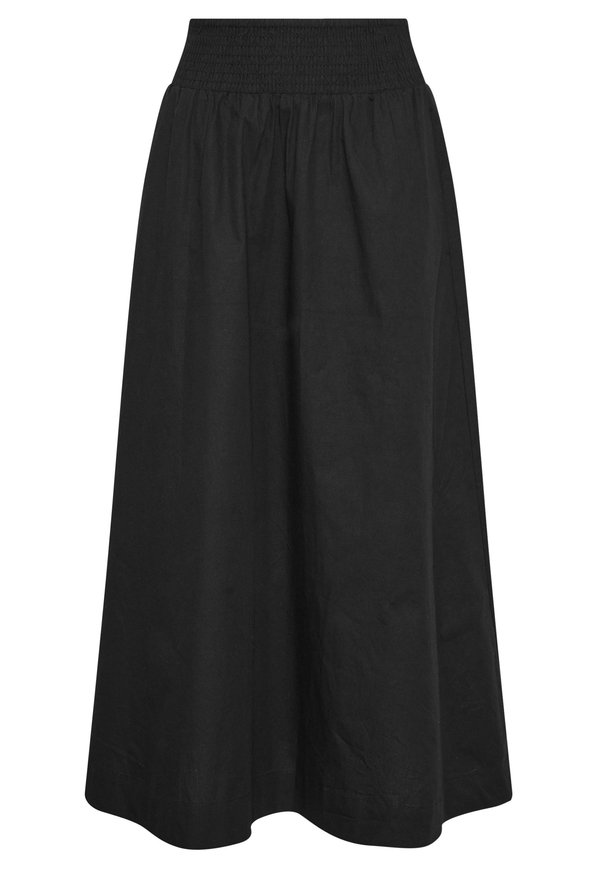 PixieGirl Petite Women's Black Poplin Maxi Skirt | PixieGirl 5