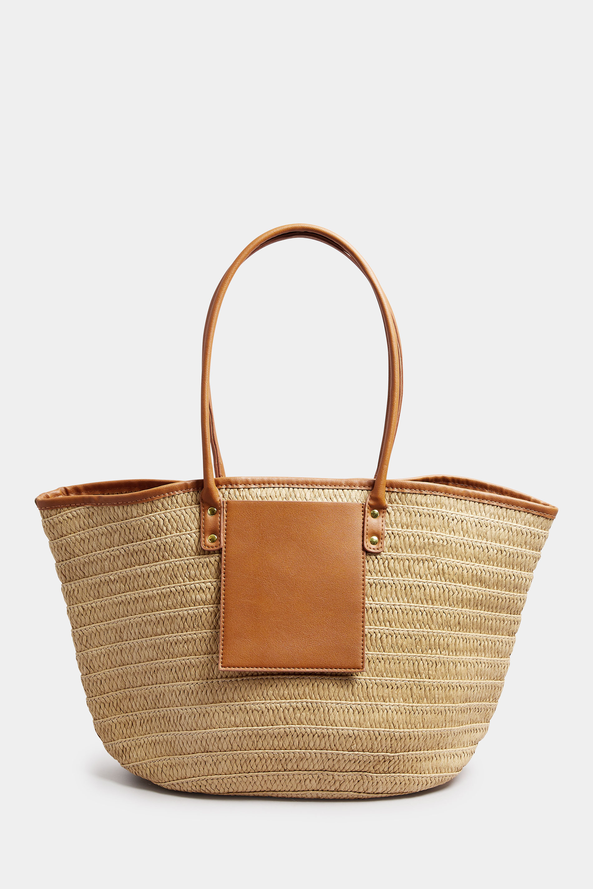 Tan Brown Straw Beach Bag | Yours Clothing 4
