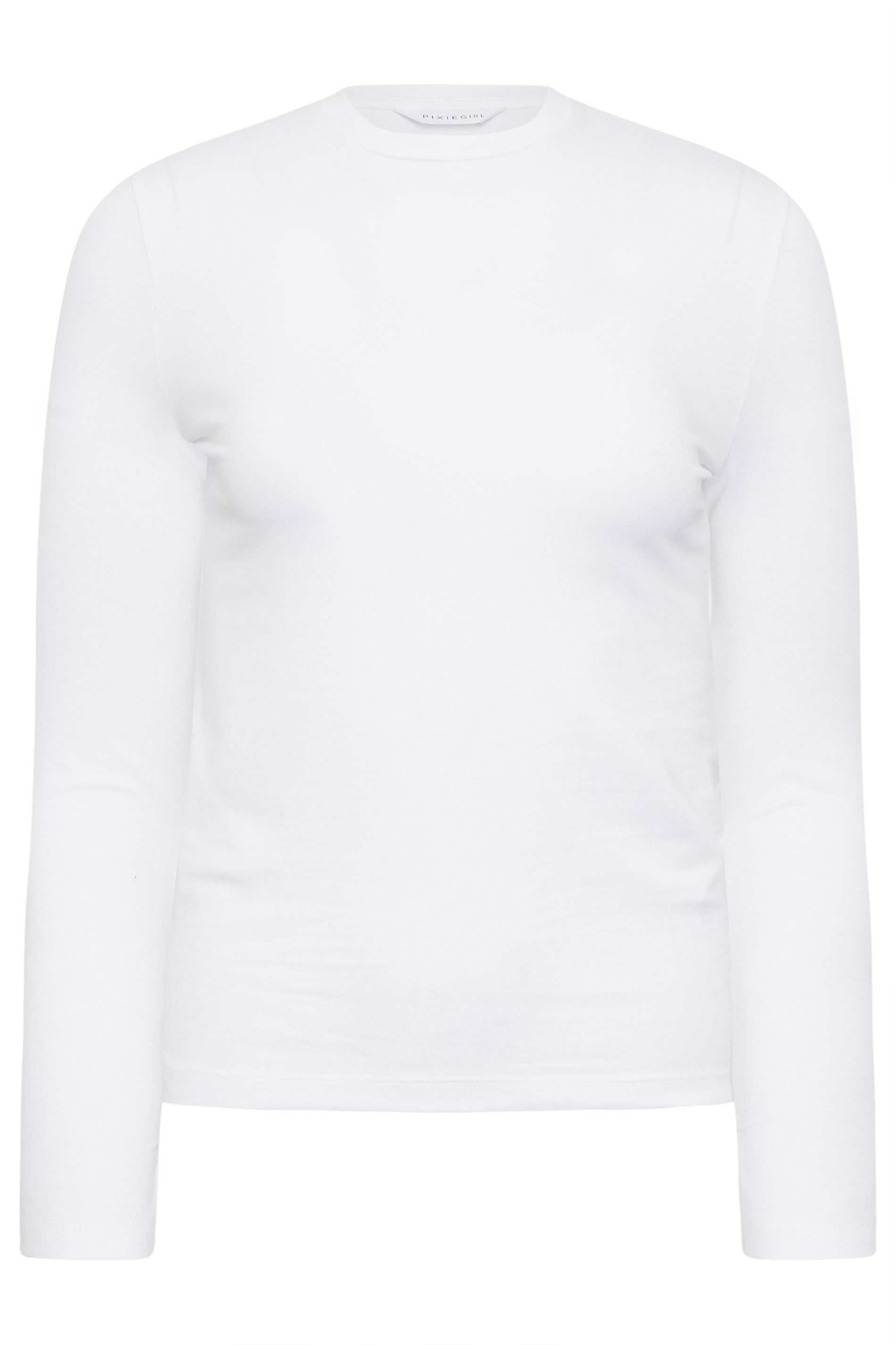 PixieGirl Petite Women's 2 PACK Black & White Fitted Long Sleeve Tops | PixieGirl 9