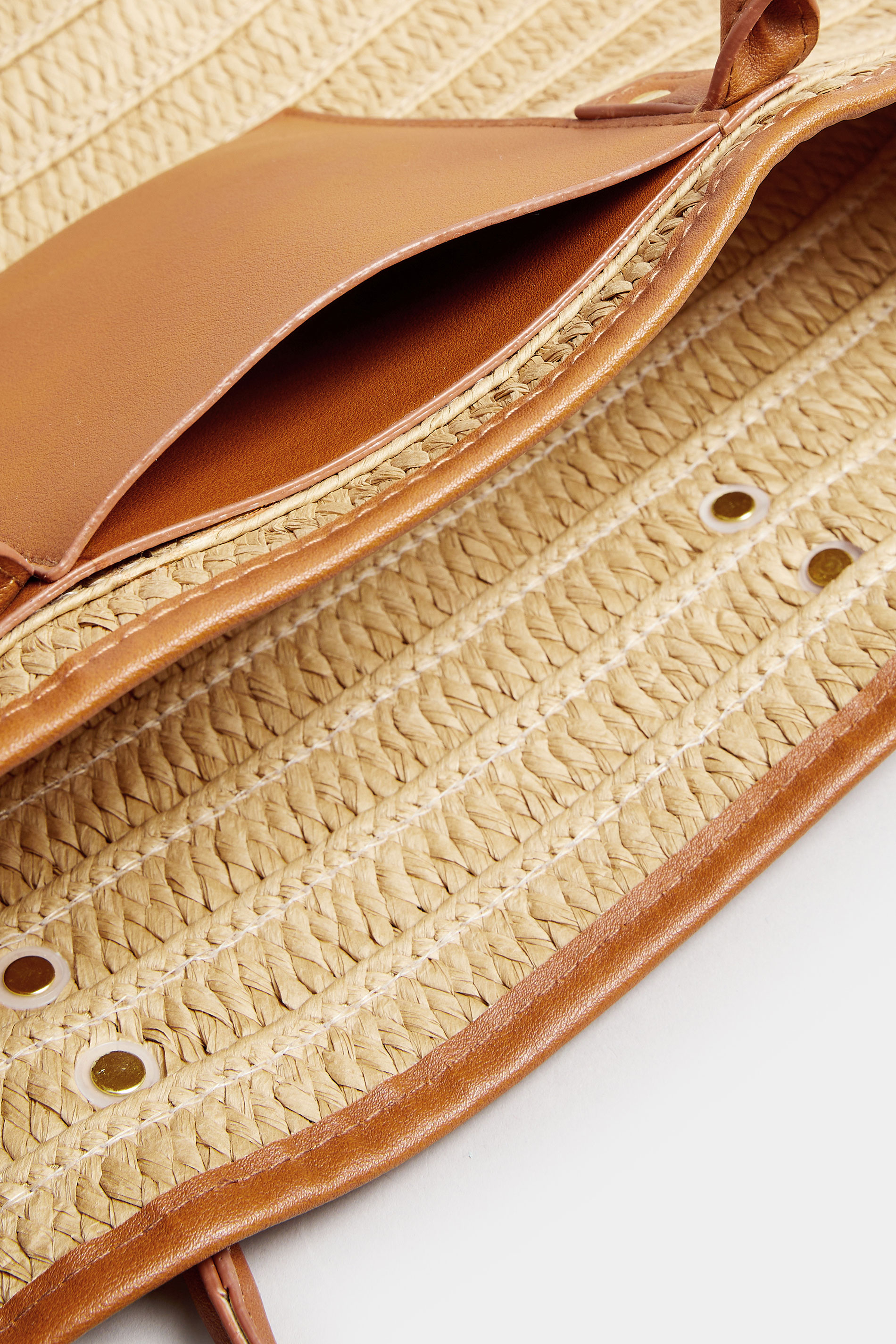 Tan Brown Straw Beach Bag | Yours Clothing 6