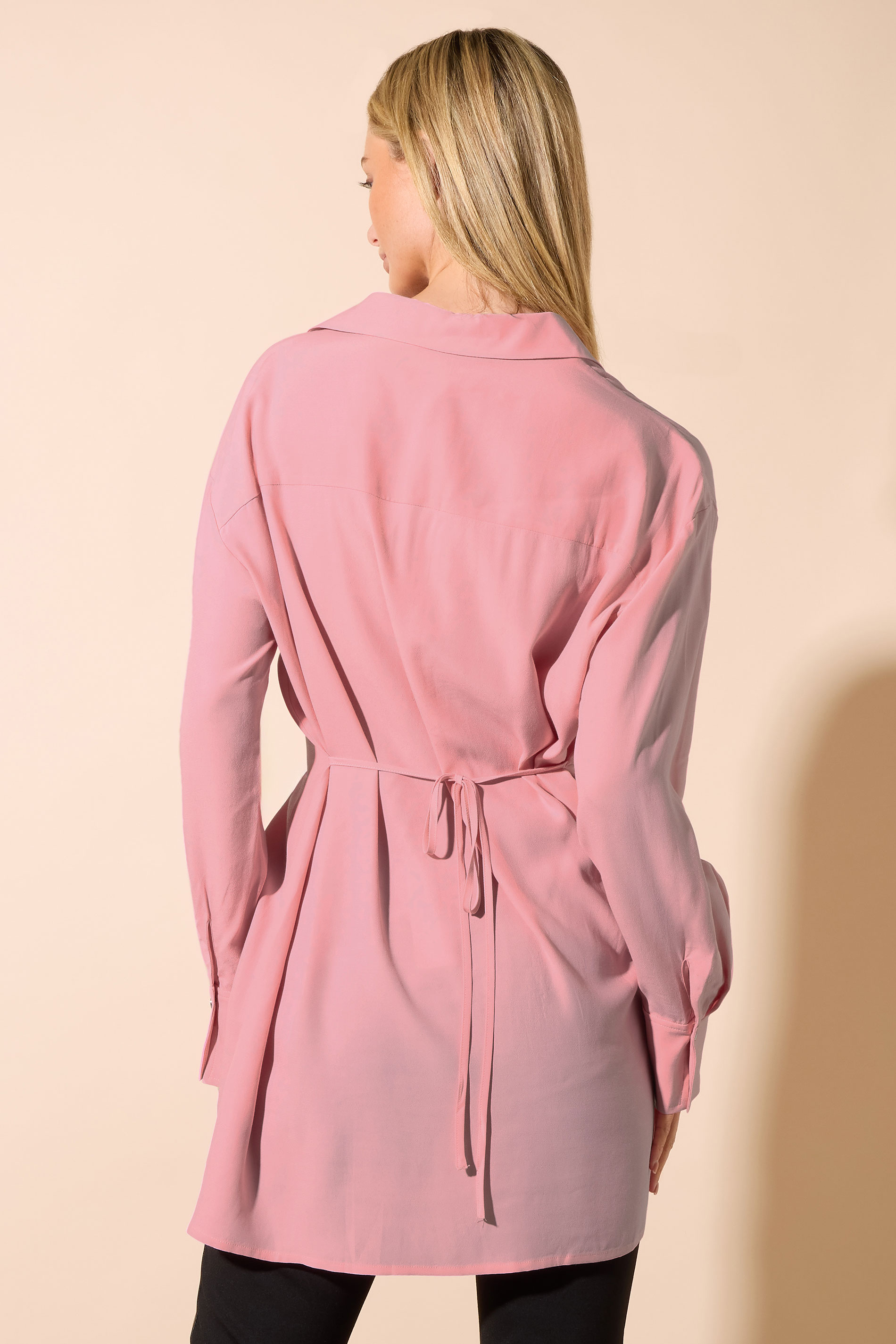 STAR Light Pink Wrap Tie Shirt | StarByJM 6