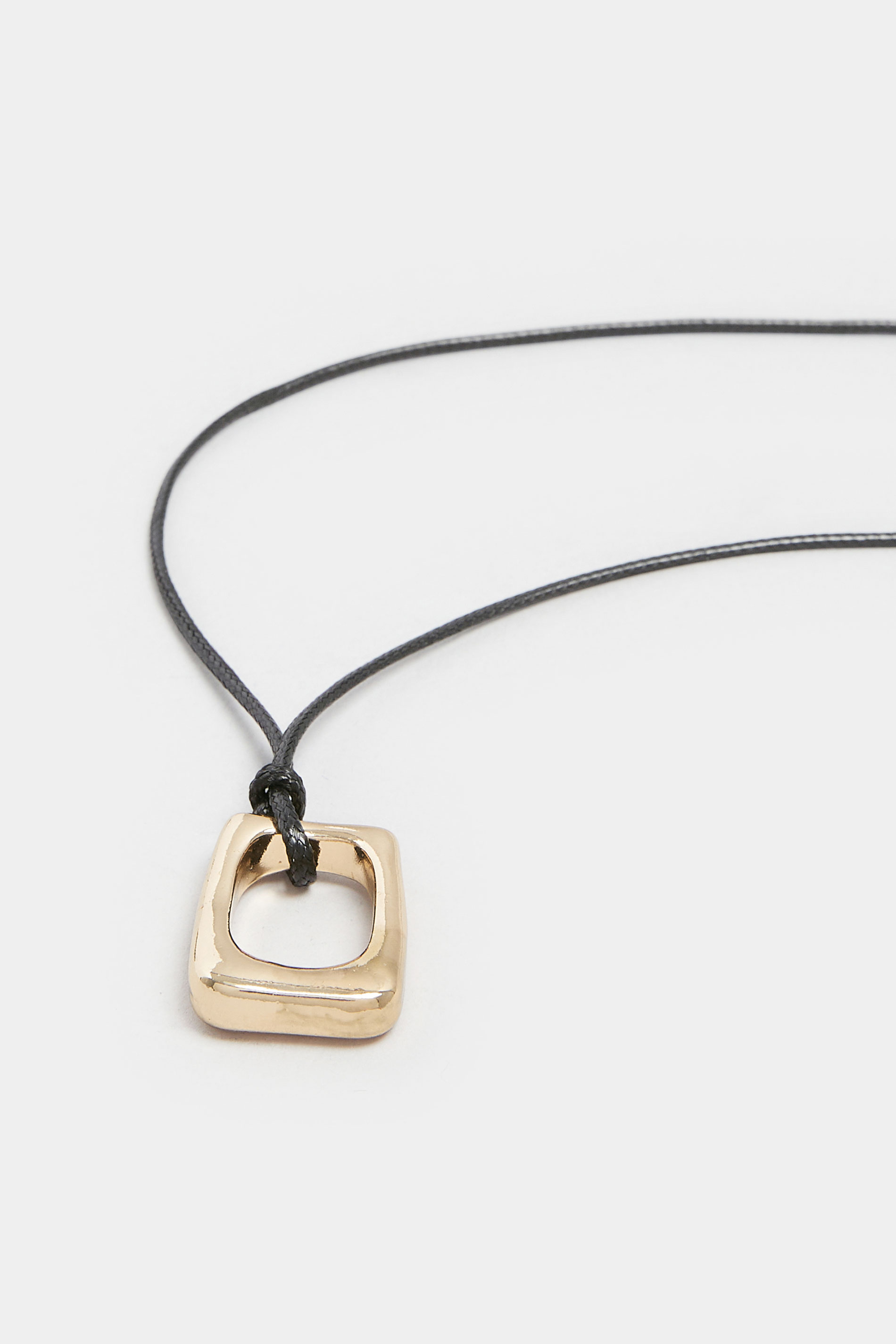 Gold Tone Abstract Pendant Necklace | Yours Clothing 3