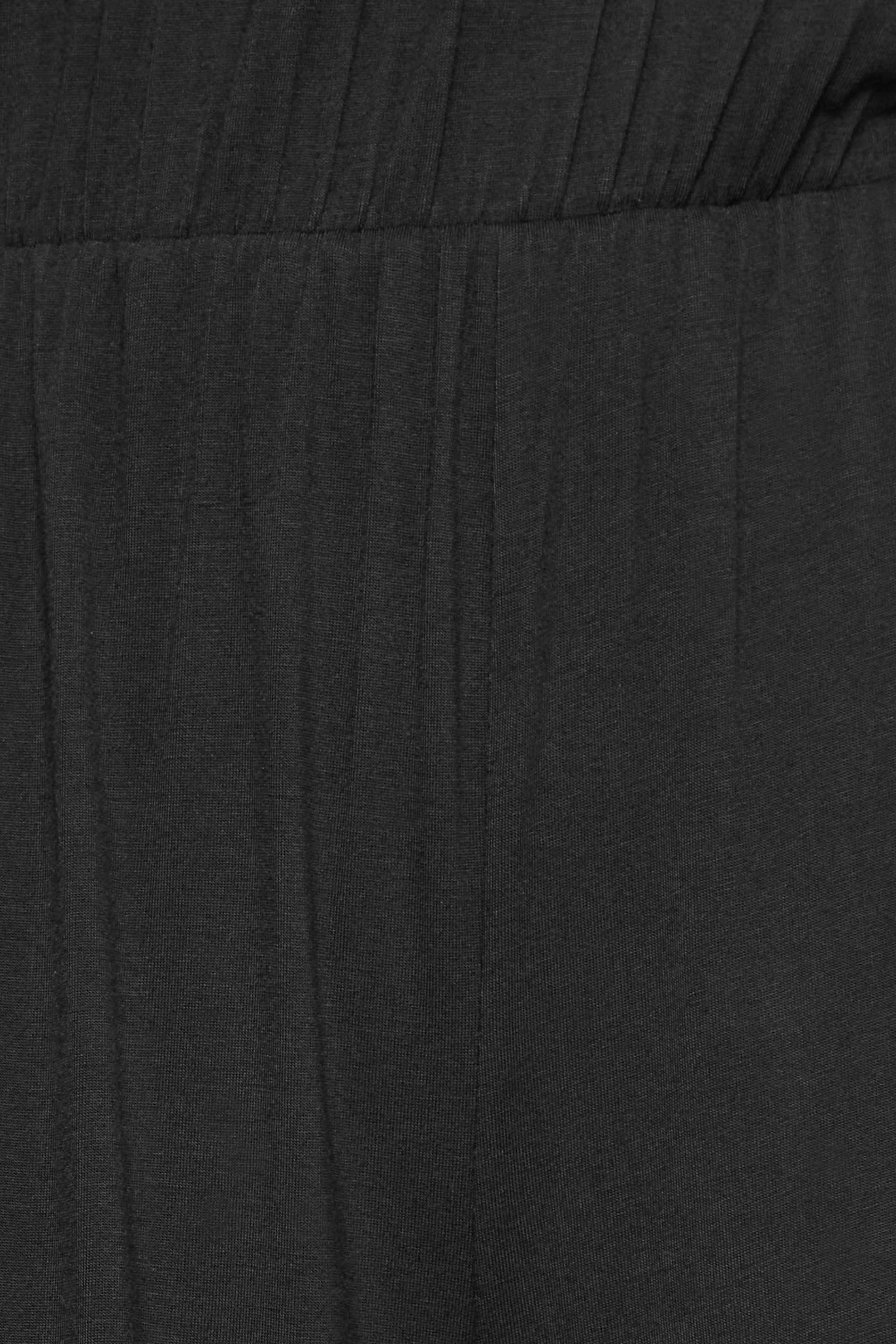 PixieGirl Black Frill Bandeau Wide Leg Jumpsuit | PixieGirl 5