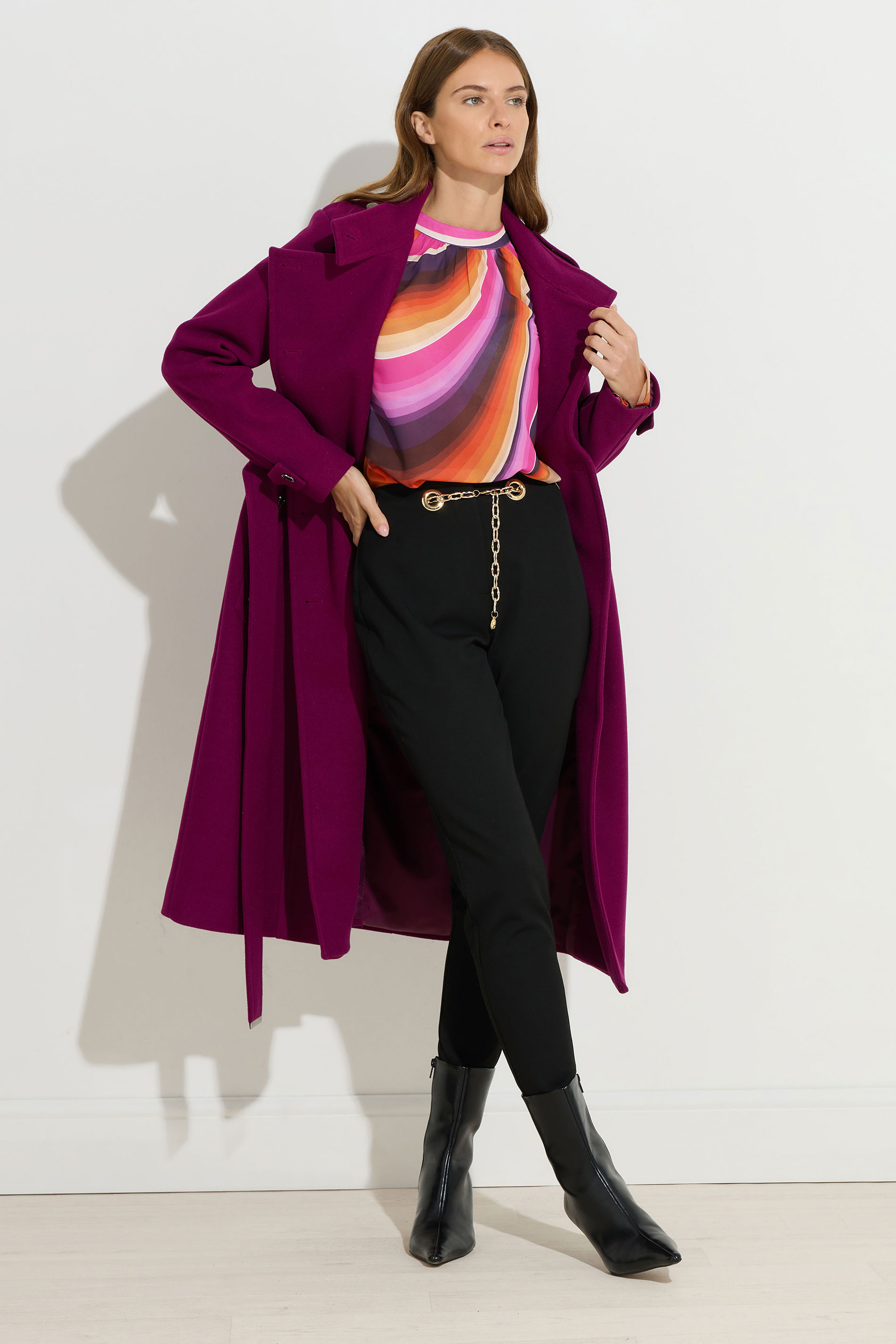 STAR Pink Abstract Flare Sleeve Blouse | StarByJM 6