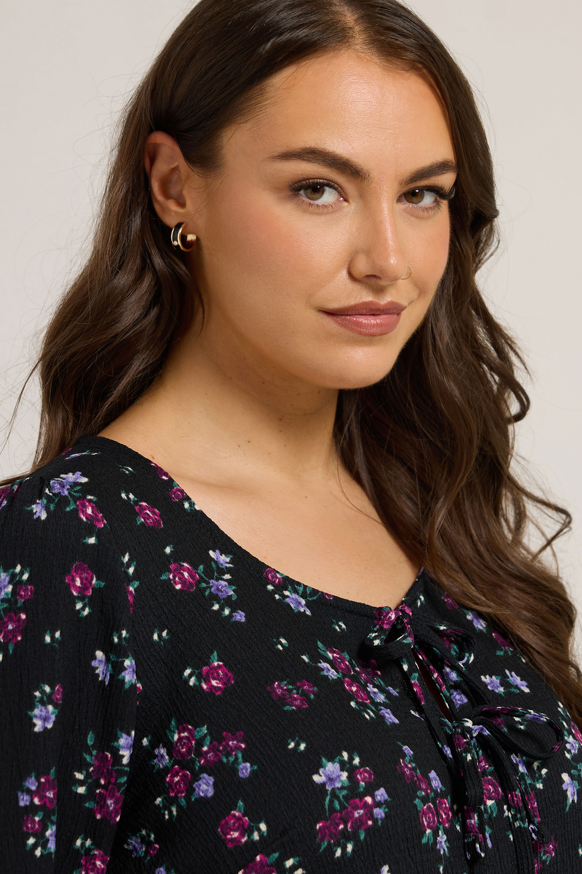 3 PACK Gold Tone Mixed Stud & Hoop Earring Set | Yours Clothing 2