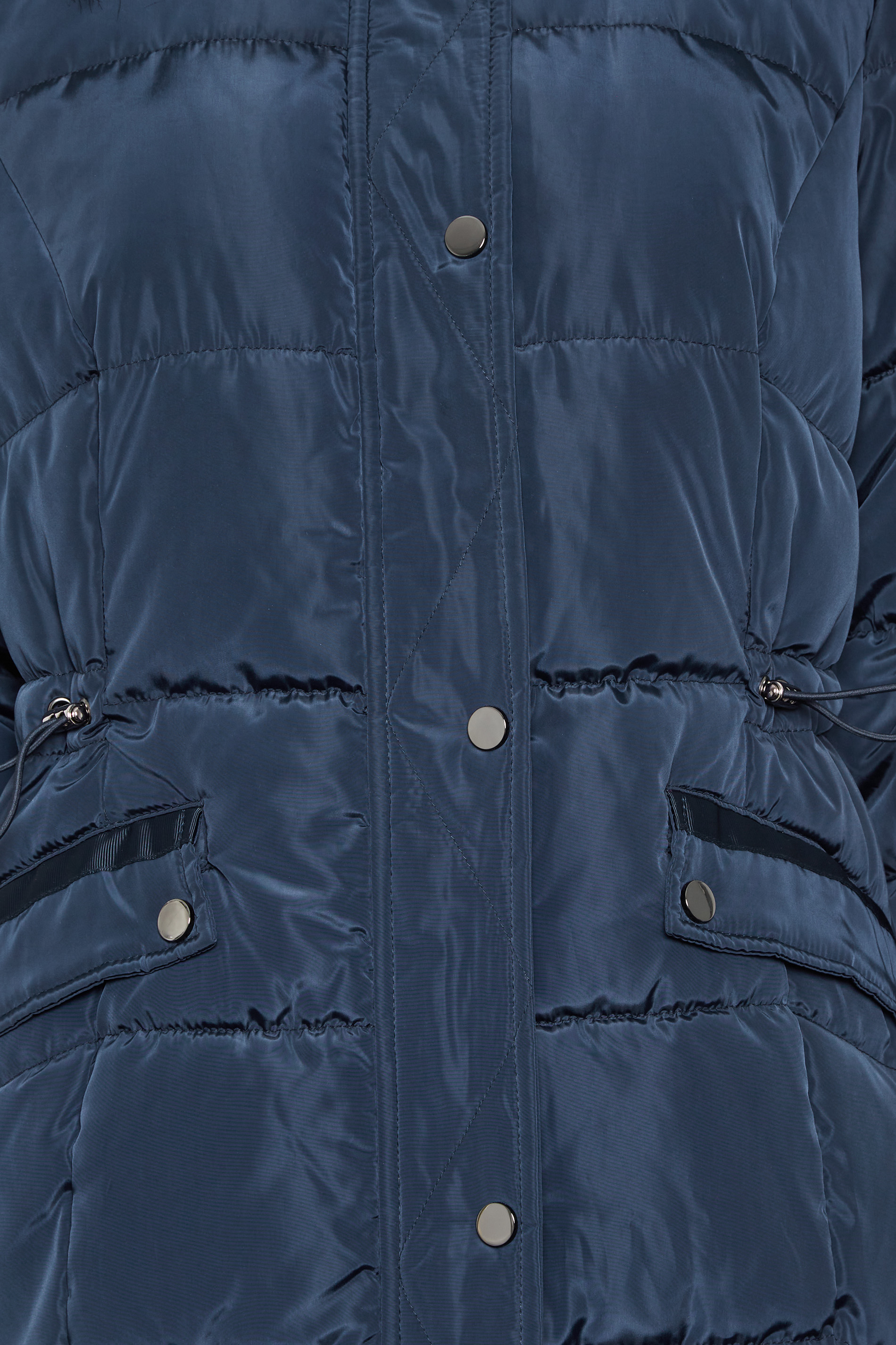 PixieGirl Navy Blue Midi Padded Coat | PixieGirl 5