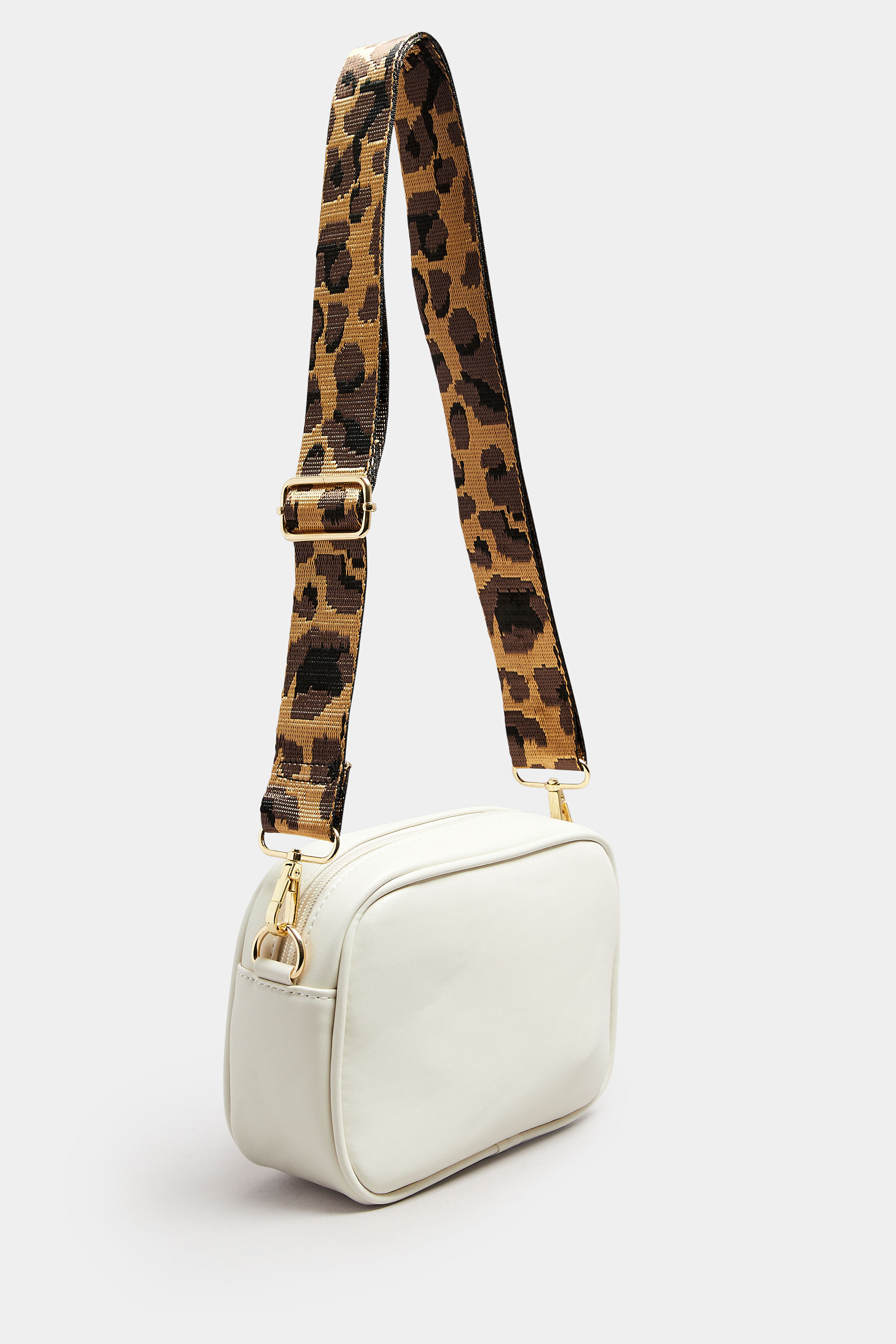 Natural Brown Leopard Cross Body Bag | Yours Clothing 4