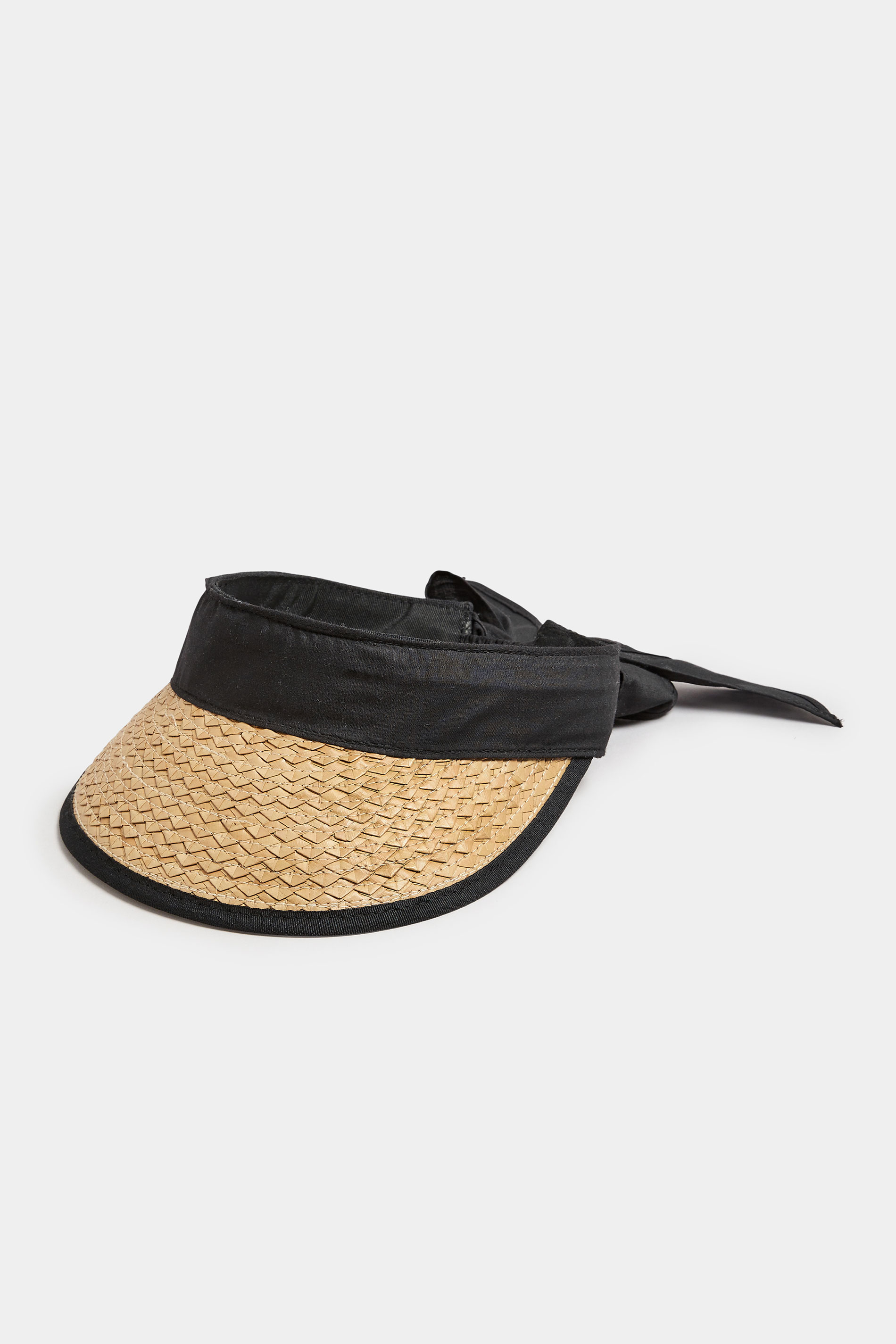 Black Straw Visor | Yours Clothing 2