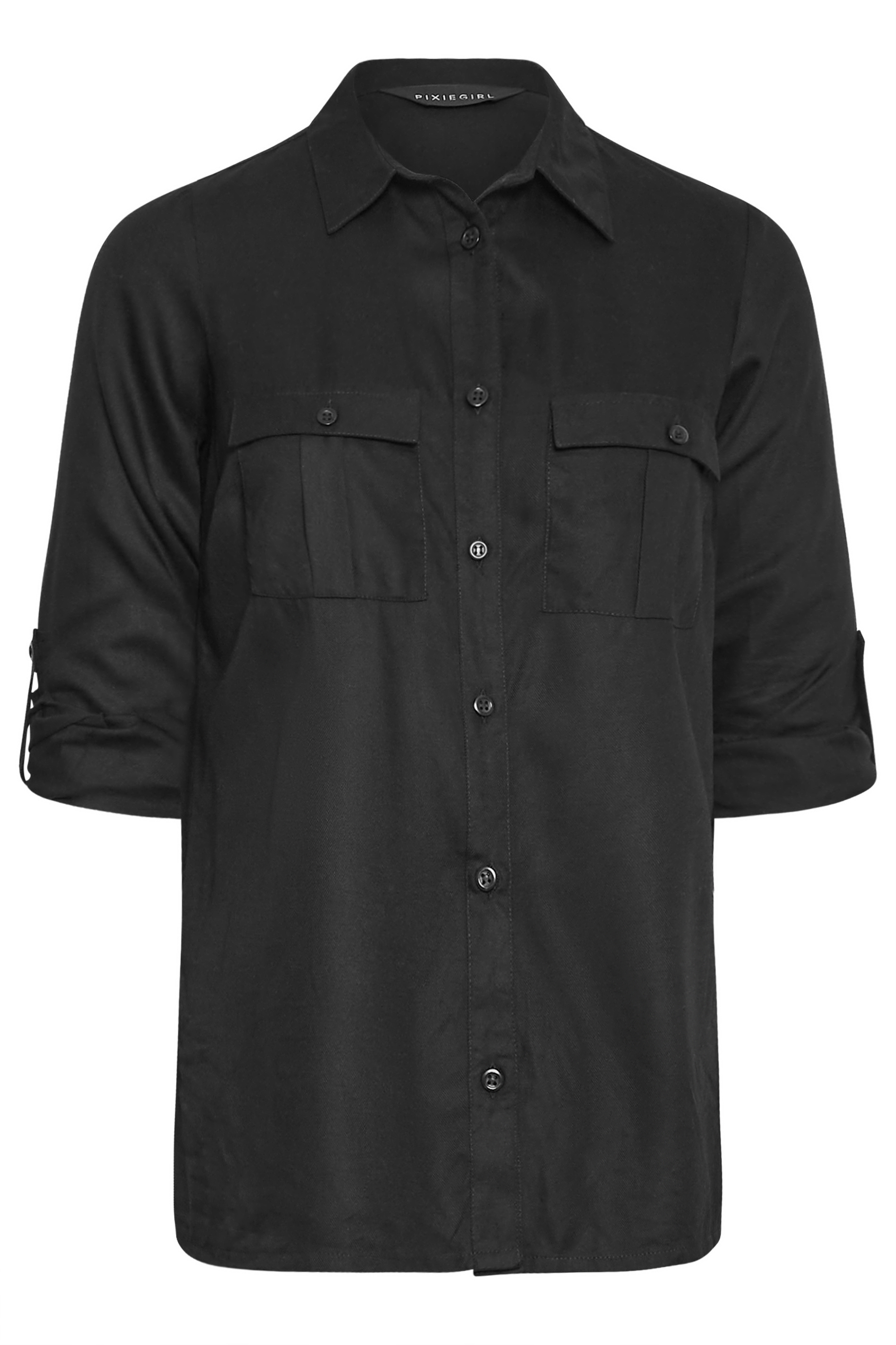 PixieGirl Black Utility Pocket Shirt | PixieGirl 6