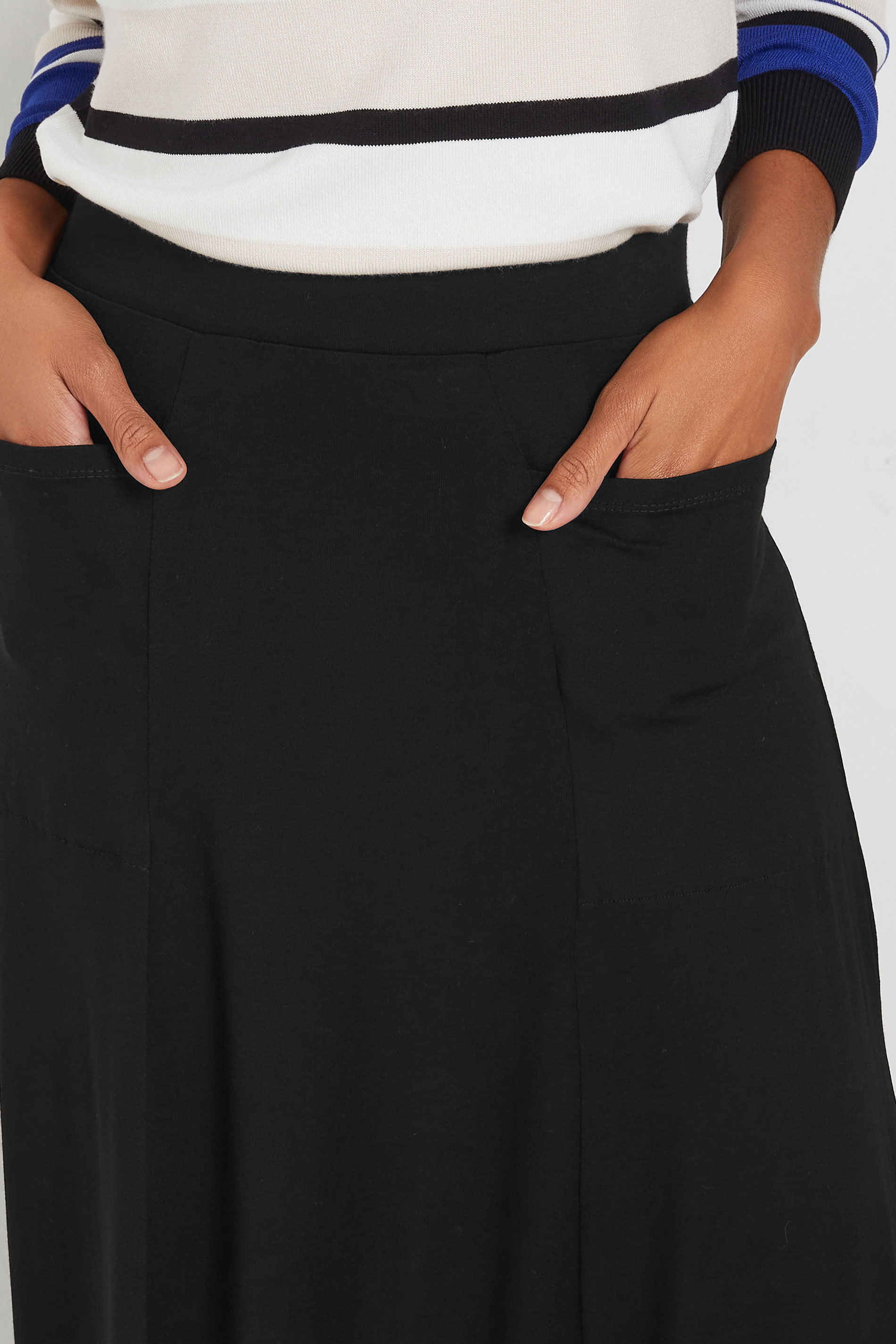 M&Co Black Pocket Maxi Skirt | M&Co 4