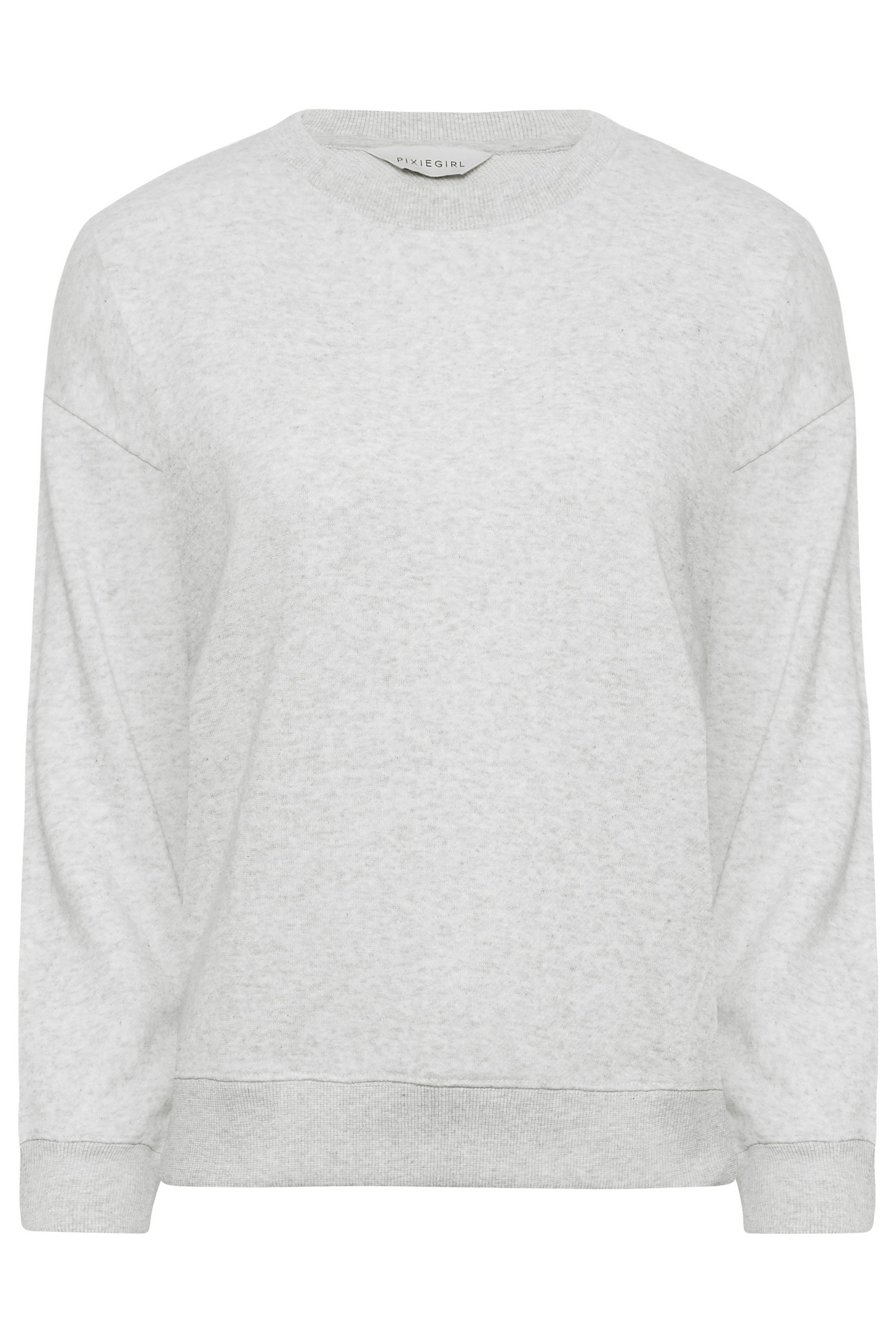 Petite Grey Crew Neck Sweatshirt | PixieGirl 6