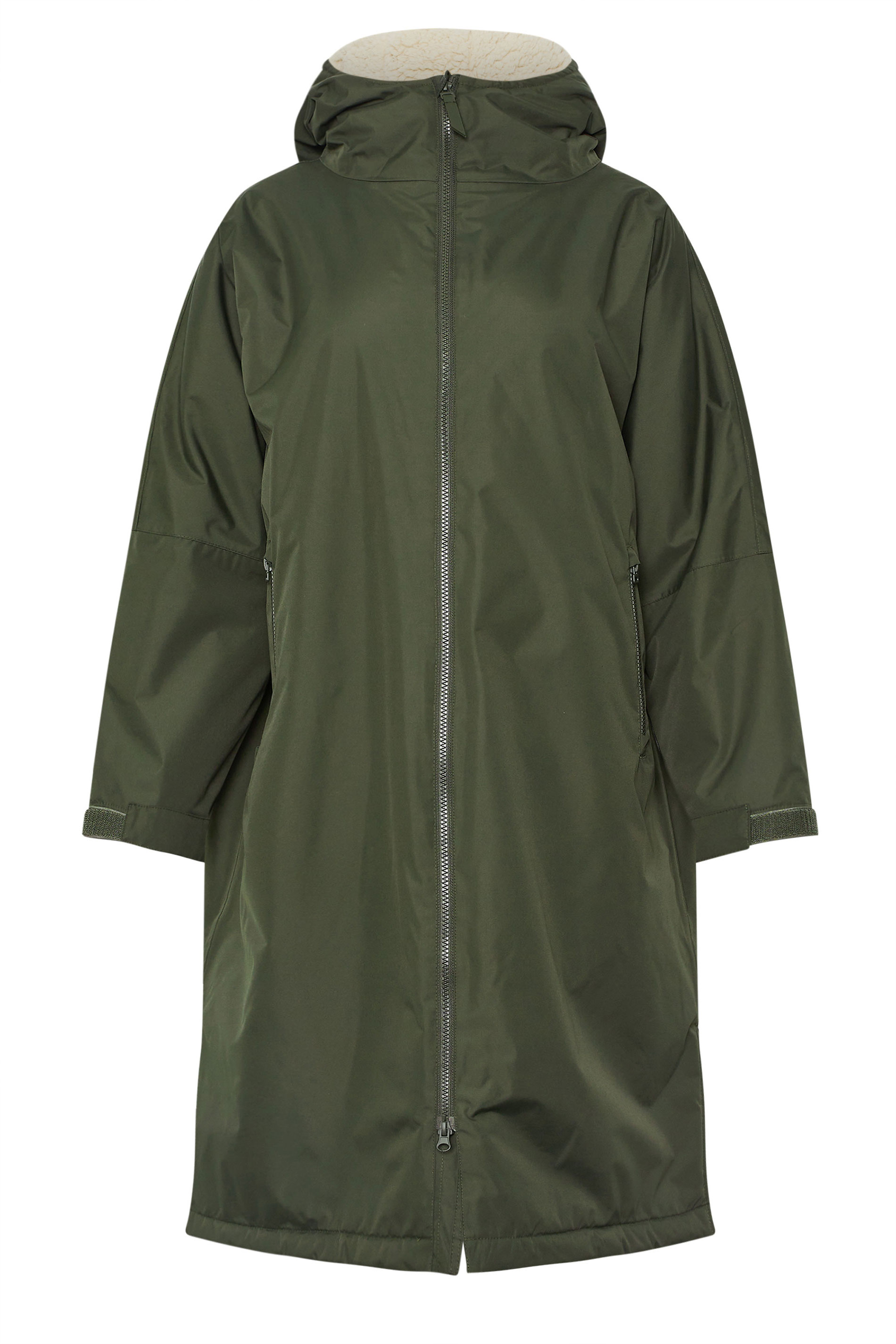 PixieGirl Petite Women's Khaki Green Waterproof Fleece Lined Robe | PixieGirl 5