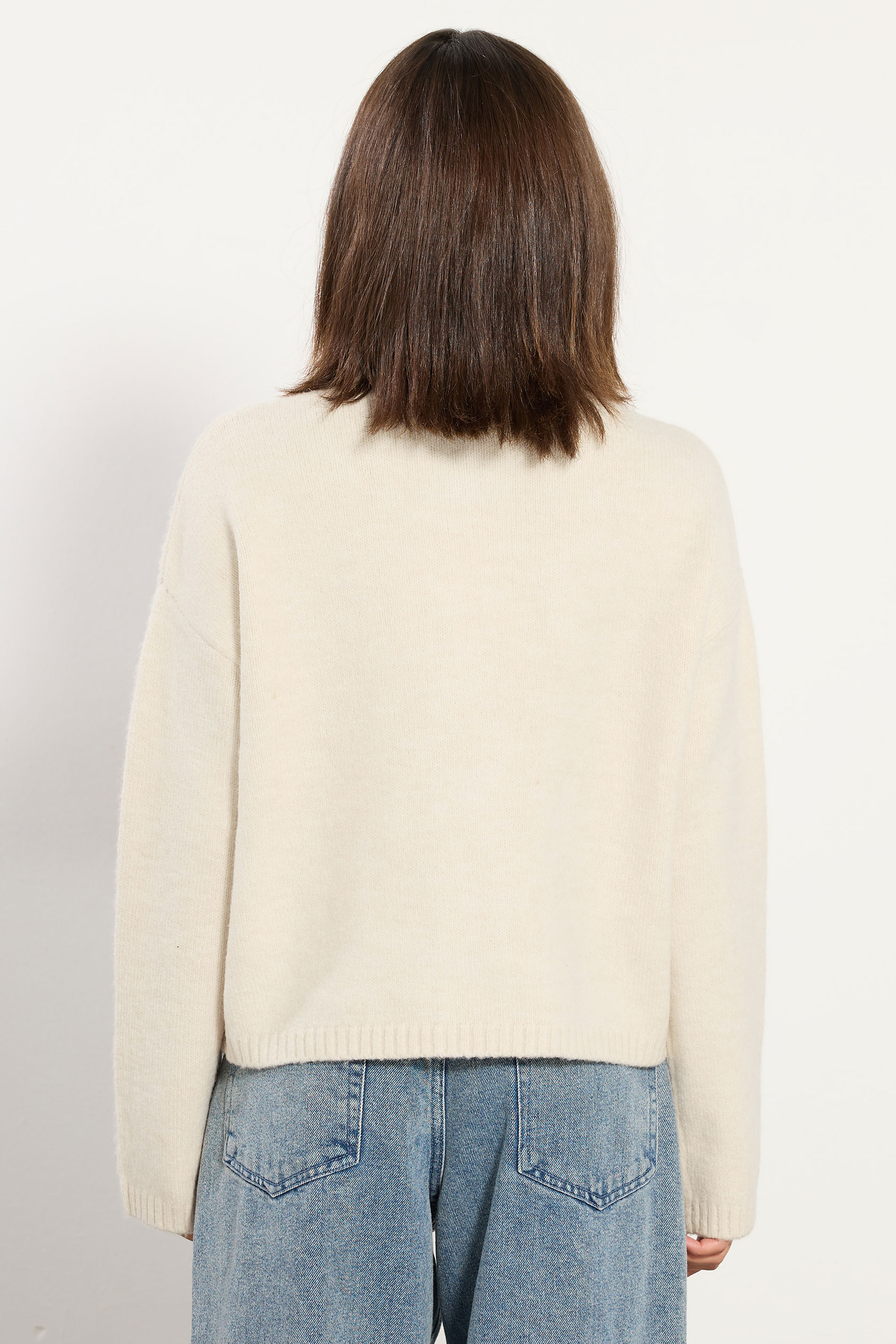 PixieGirl Petite Women's Cream Knitted Bow Front Cardigan | PixieGirl 4