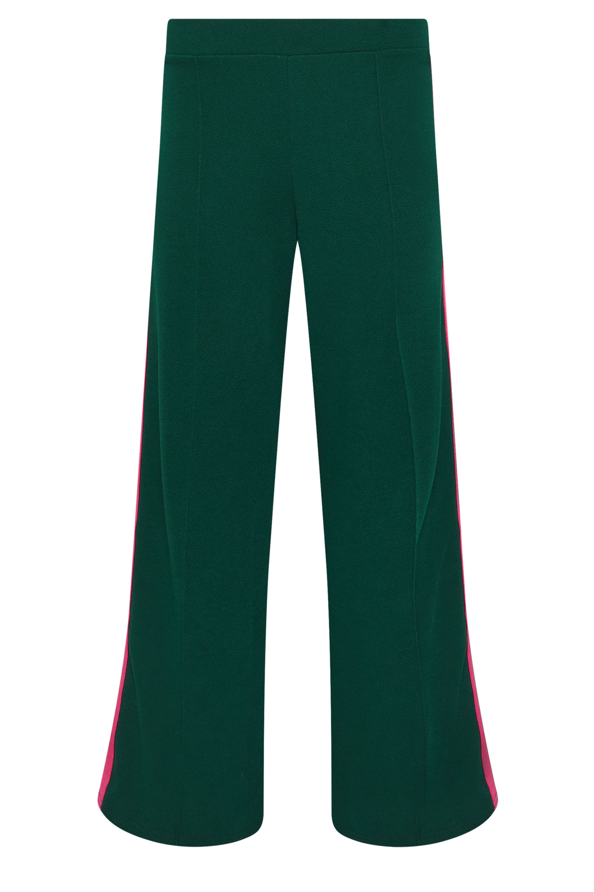 PixieGirl Petite Women's Green & Pink Side Stripe Trousers | PixieGirl 5